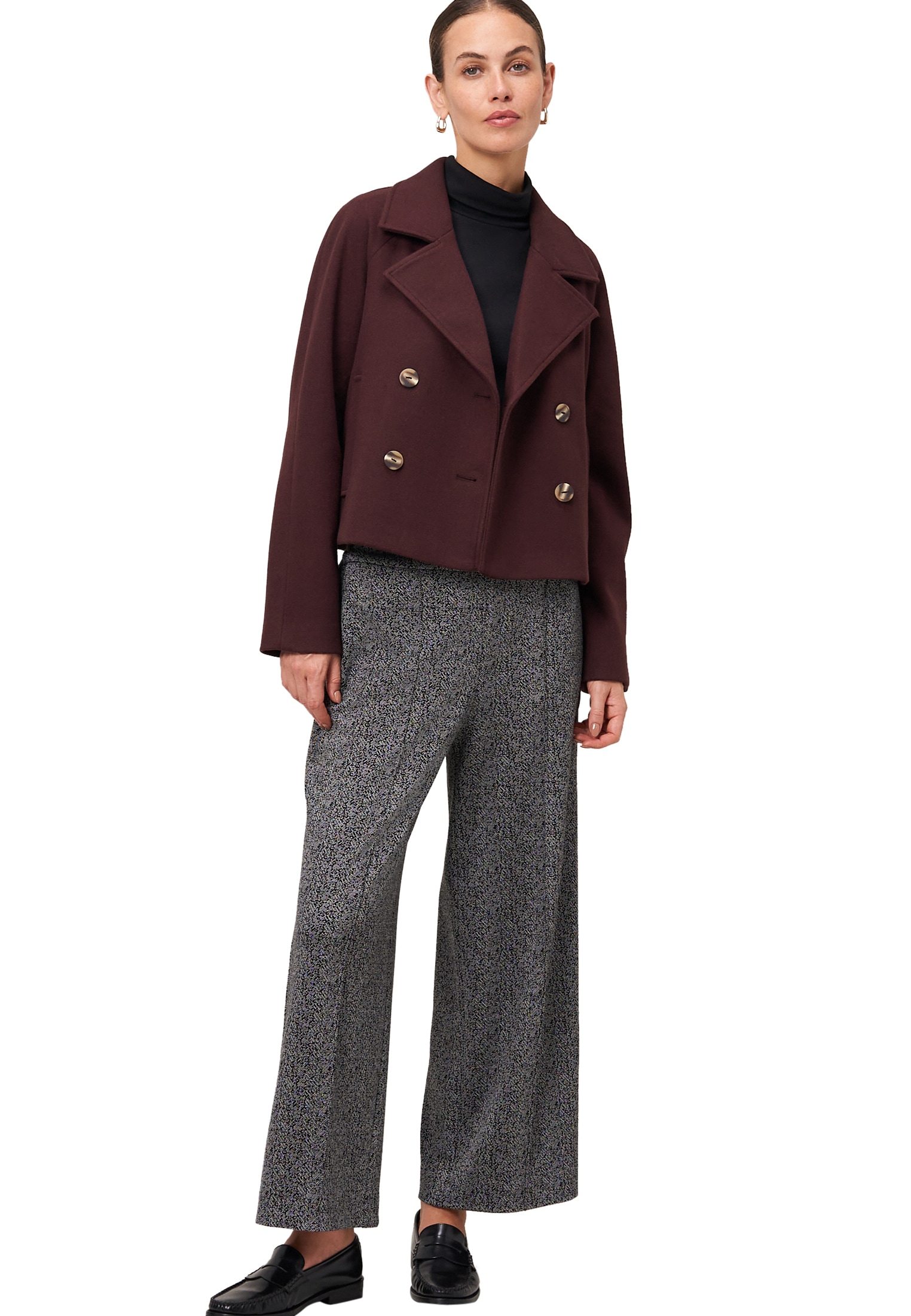 Zero Arbeitshose »Jacquard-Hose weites Bein 26 Inch«
