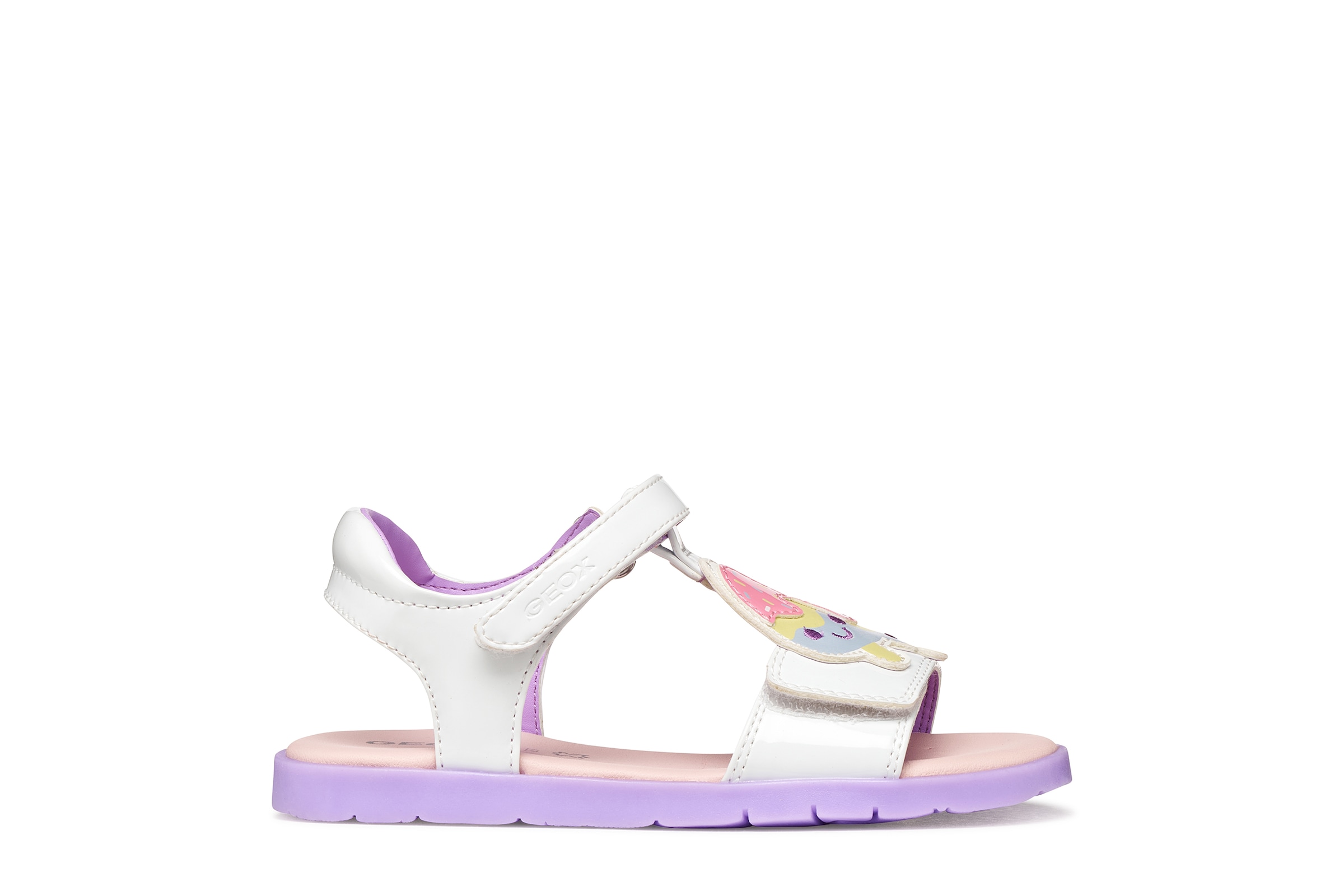 Geox Sandale »J SANDAL JOYFOOT GIR«  Sommerschuh, Klettschuh, Größenschablone zum Download