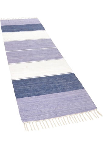 THEKO Läufer »Stripe Cotton«, rechteckig, 5 mm Höhe, Handweb Teppich-Läufer,... kaufen