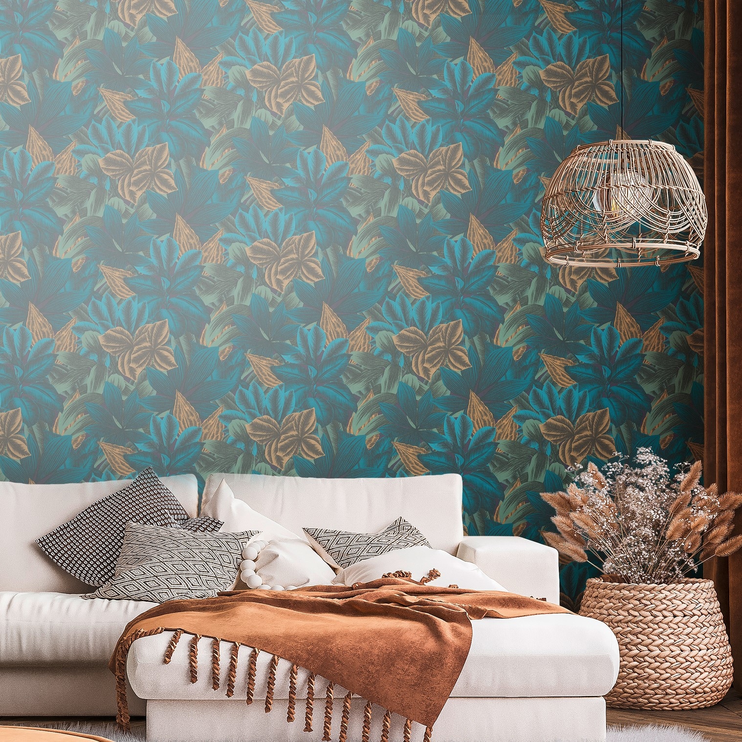 living walls Vliestapete »Metropolitan Stories. Travel Styles. Tapete Dschungel« gemustert | matt | neutral glatt Dschungel-Fapete Floral Tapeten Wohnzimmer Schlafzimmer Küche Design