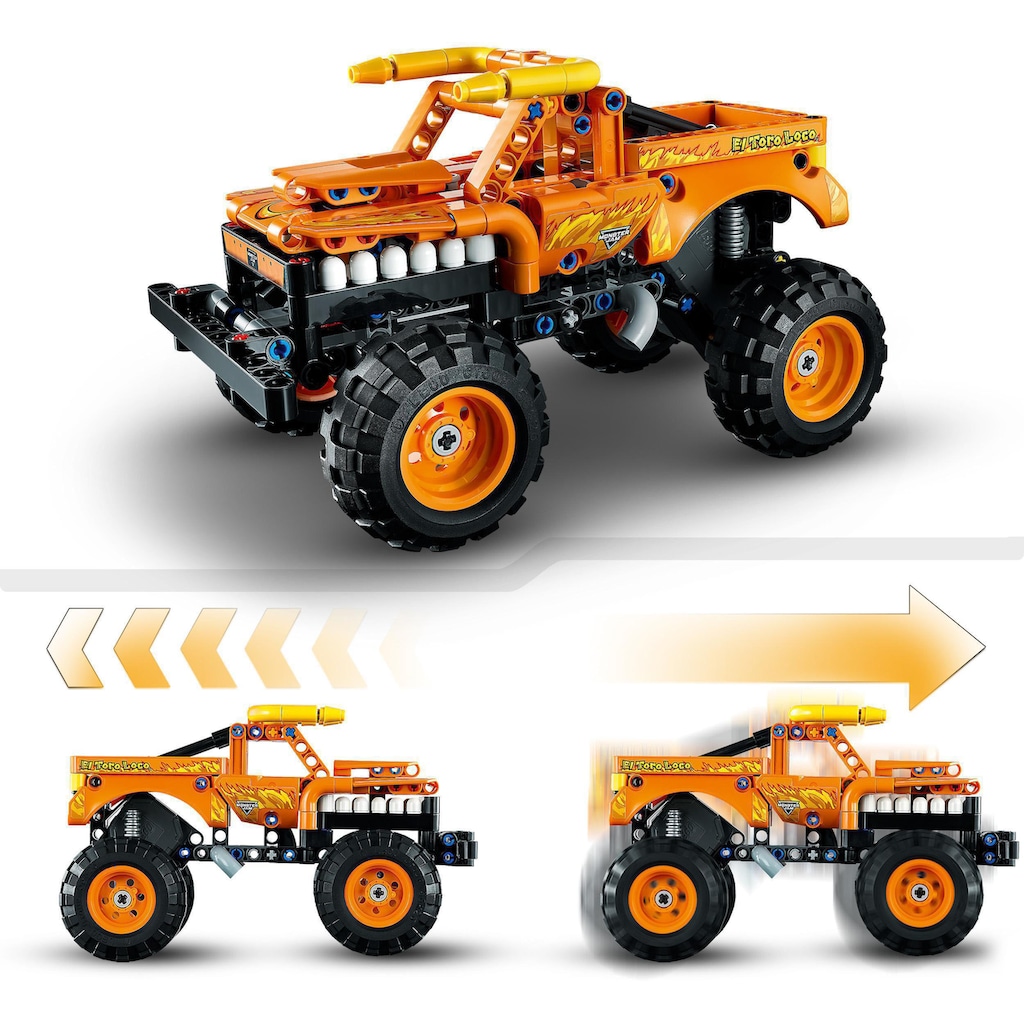 LEGO® Konstruktionsspielsteine »Monster Jam™ El Toro Loco™ (42135), LEGO® Technic 2in1«, (247 St.)