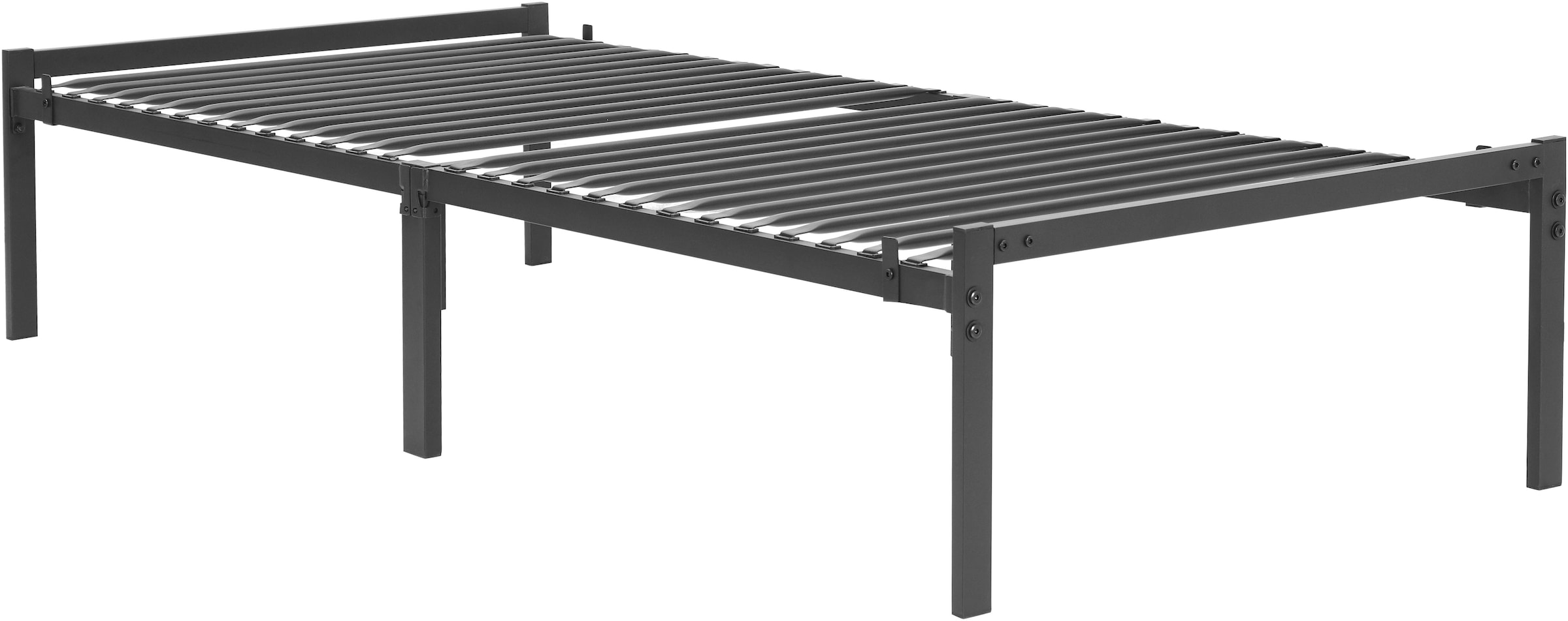 INOSIGN Metallbett »LIST Bett Bettgestell Bettrahmen Einzelbett Doppelbett«, Bett mit 26 Lattenroste zum Schutz der Matratze