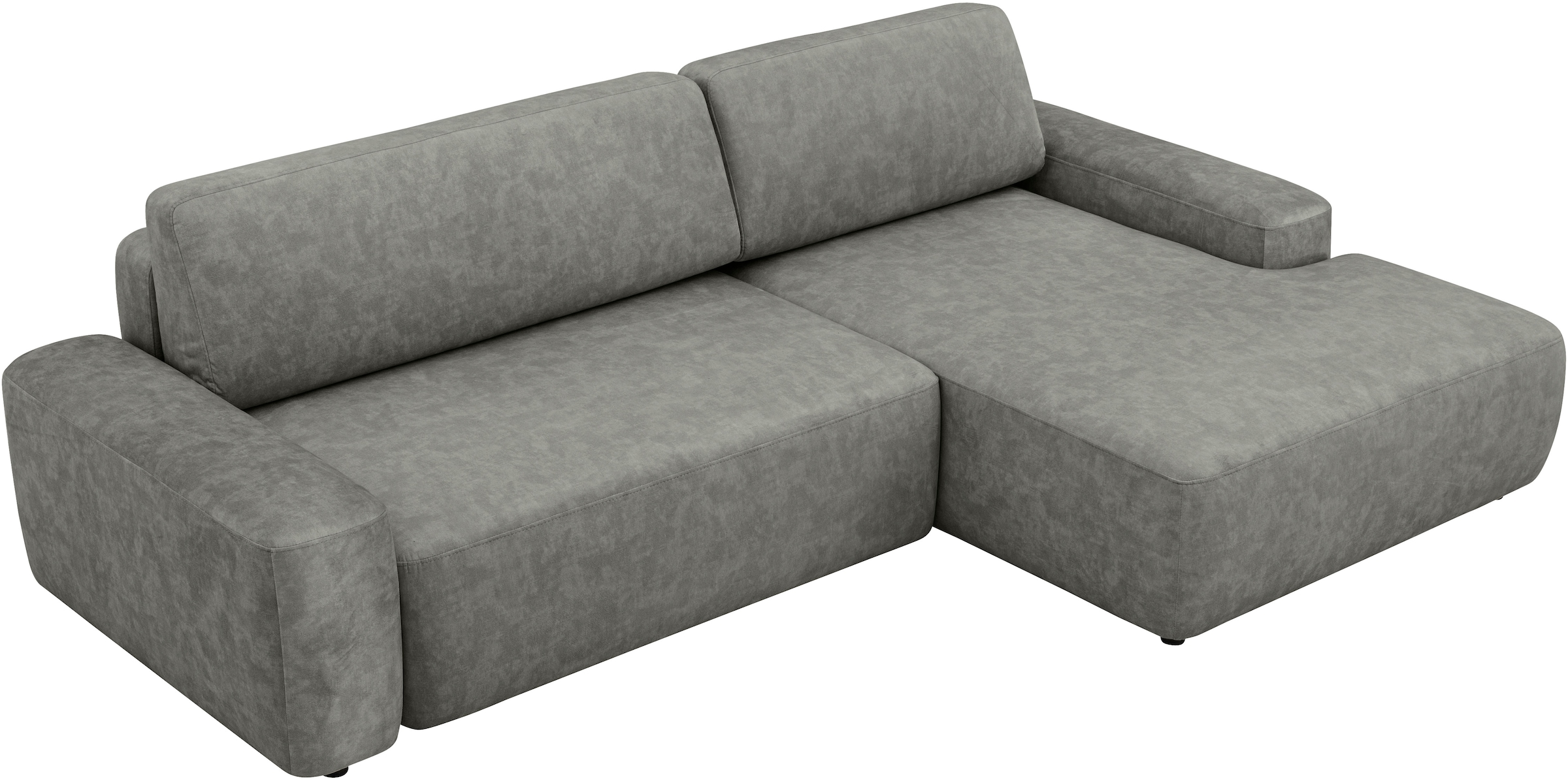 INOSIGN Ecksofa »TORGE (264cm), Schlafsofa in Cord, Samtvelours o Struktur fein, L-Form«, Schlaffunktion, Bettkasten, Liegefläche: 125/210 cm