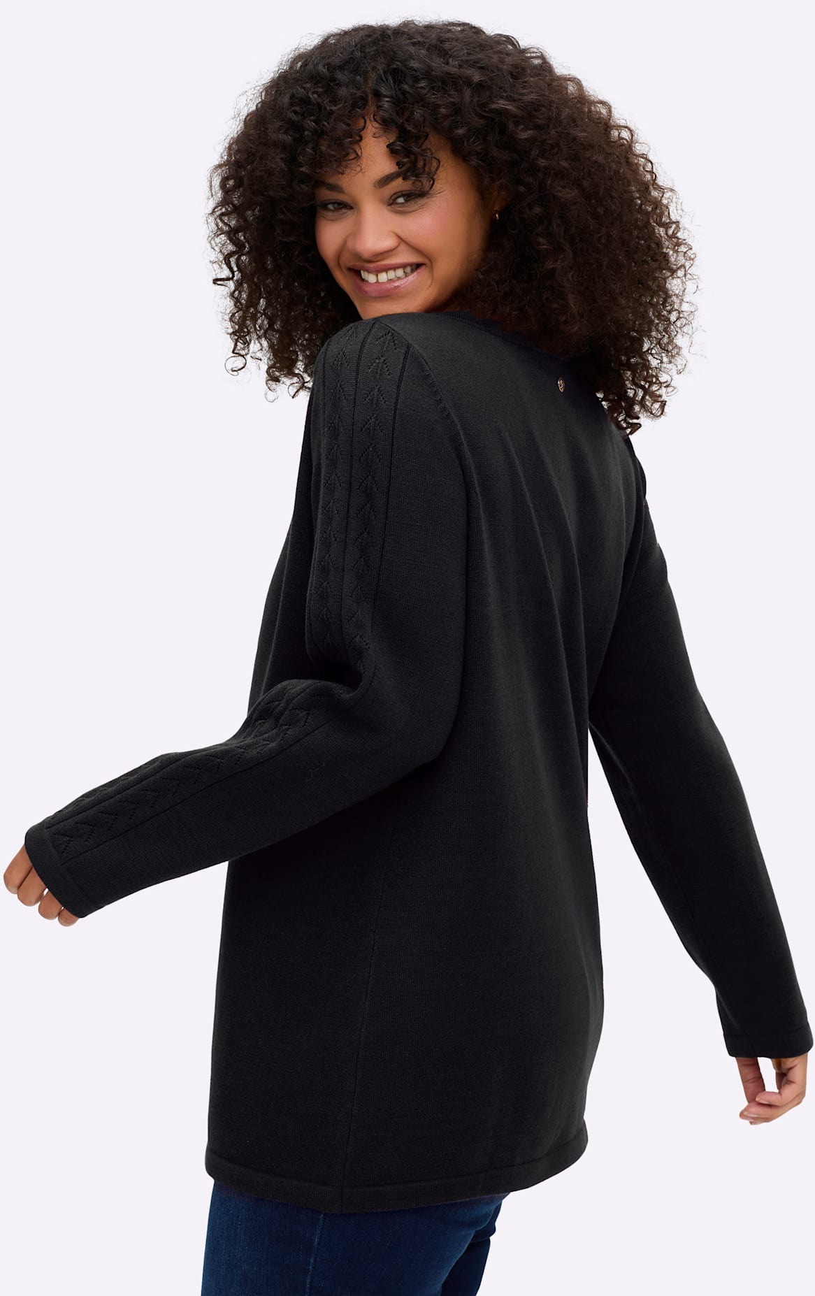 Sheego V-Ausschnitt-Pullover »Pullover«