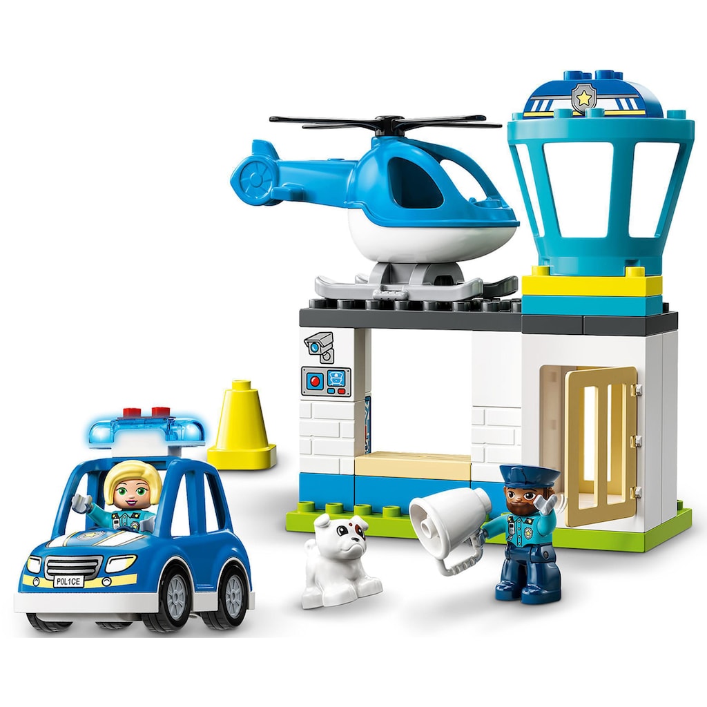 LEGO® Konstruktionsspielsteine »Polizeistation mit Hubschrauber (10959), LEGO® DUPLO«, (40 St.)