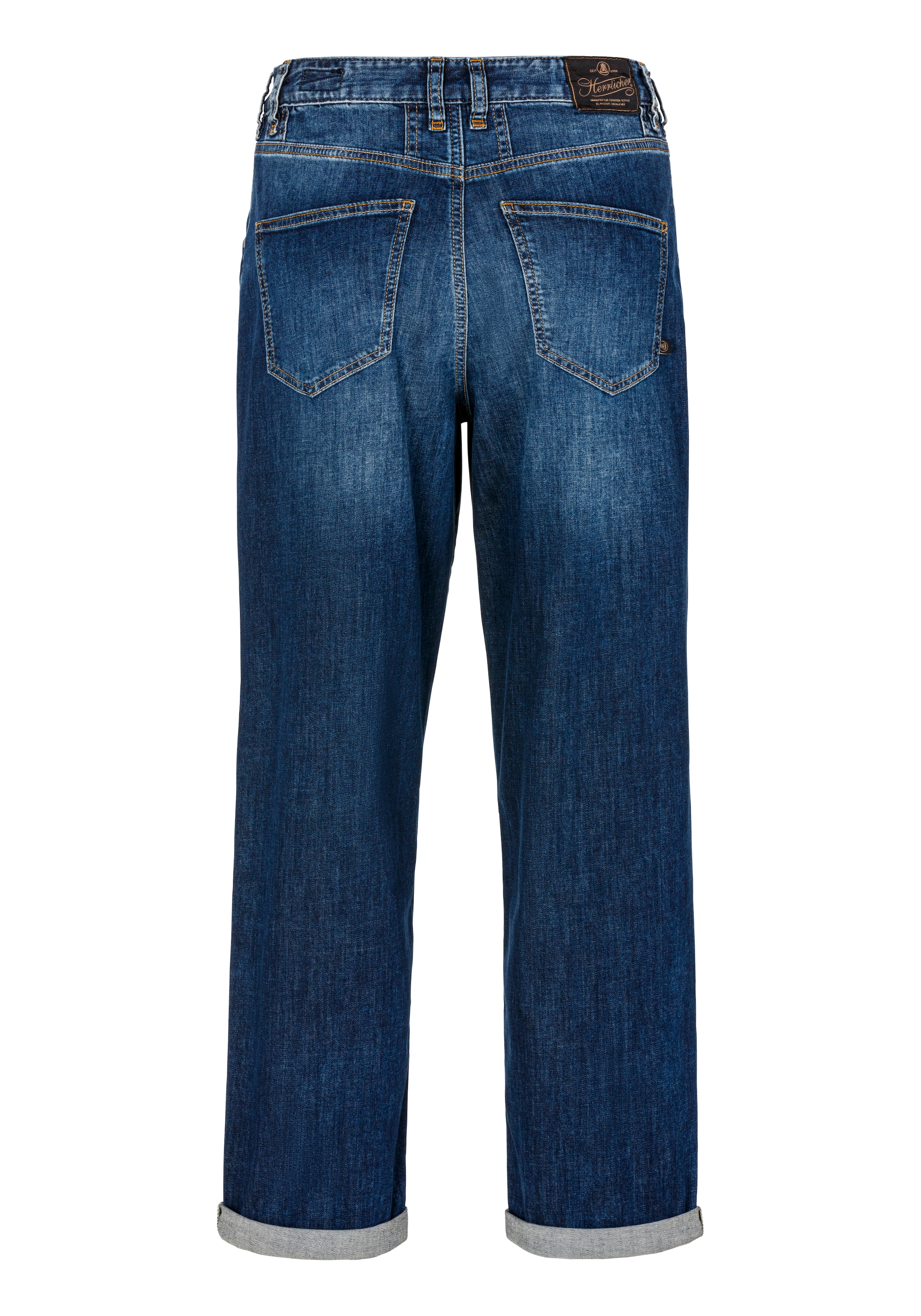Herrlicher Straight-Jeans »Brooke Recycled Denim Light«, krempelbar