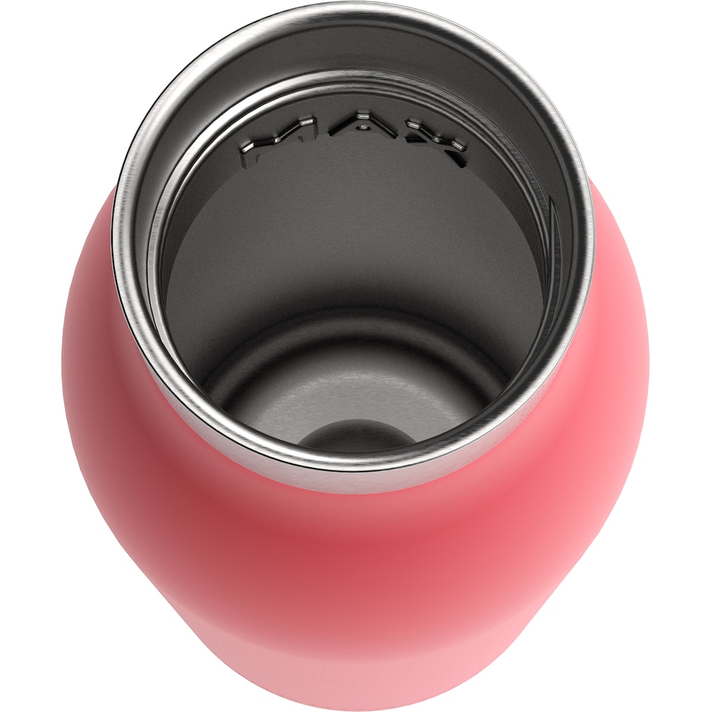 Emsa Trinkflasche »Bludrop Color«, (1 tlg.), Edelstahl, Quick-Press Deckel, 12h warm/24h kühl, spülmaschinenfest