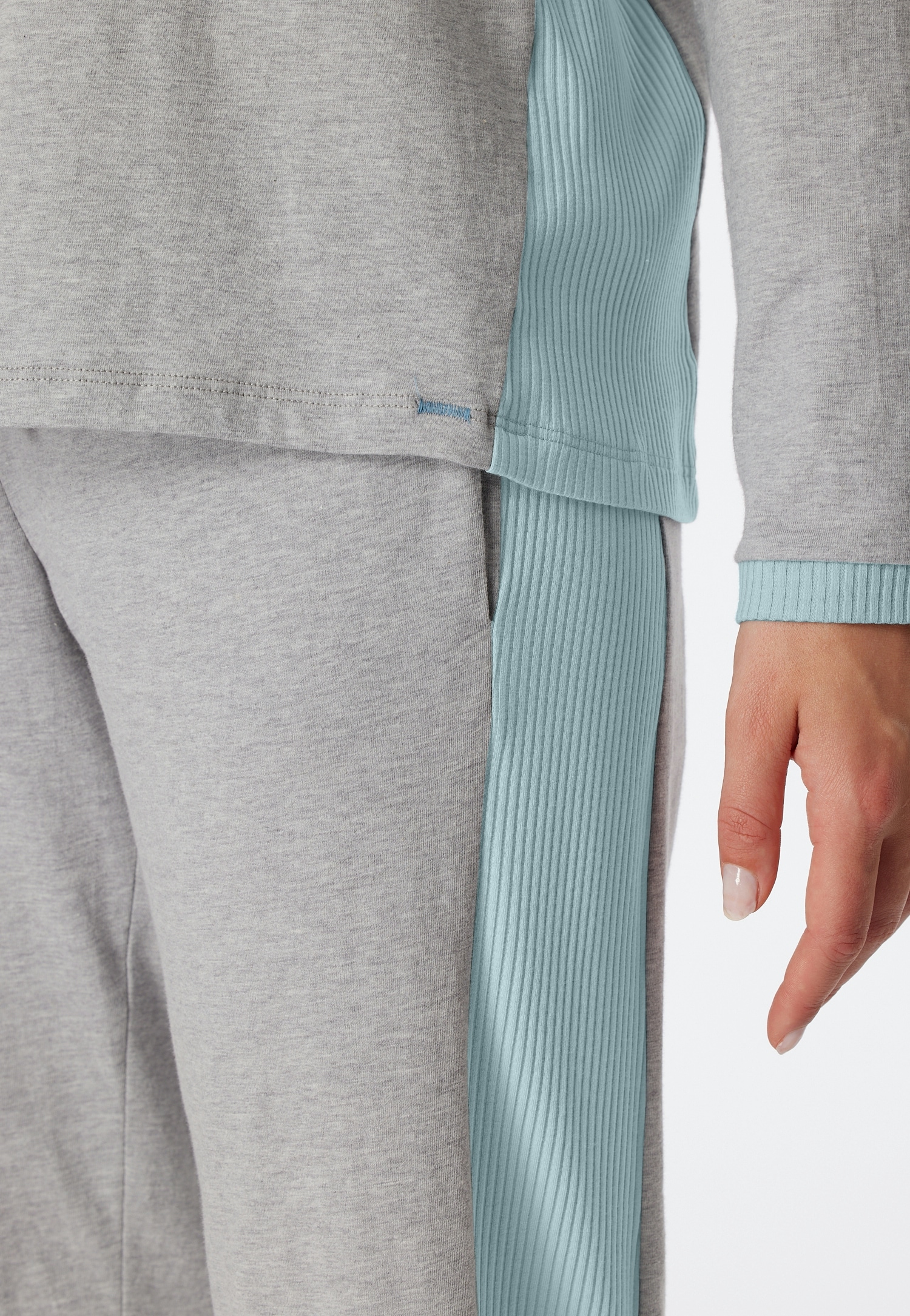 Schiesser Pyjama »"Casual Nightwear"«, (2 tlg.), mit lässigem Loose-Fit-Schnitt