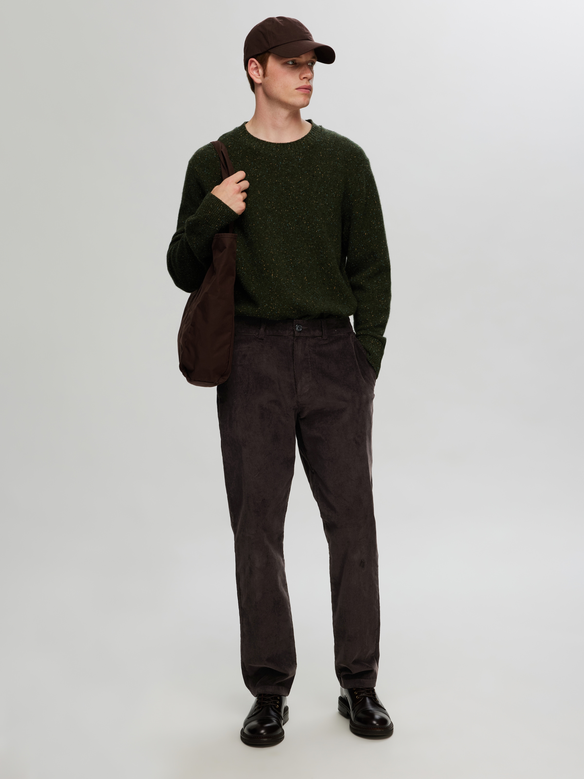 SELECTED HOMME Chinohose »SLH196-STRAIGHT MILES CORD PANTS W NOOS«