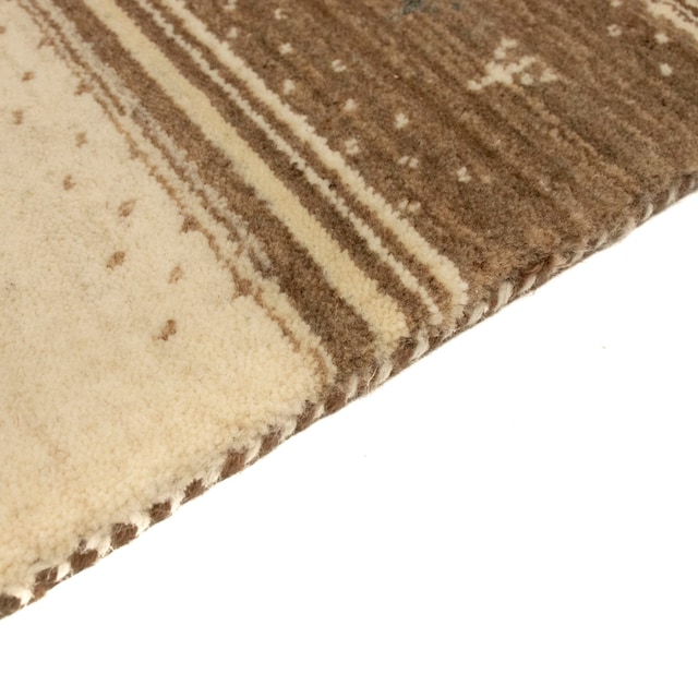 Online-Shop Wollteppich »Loribaft morgenland rechteckig, beige«, Teppich im handgeknüpft handgeknüpft OTTO
