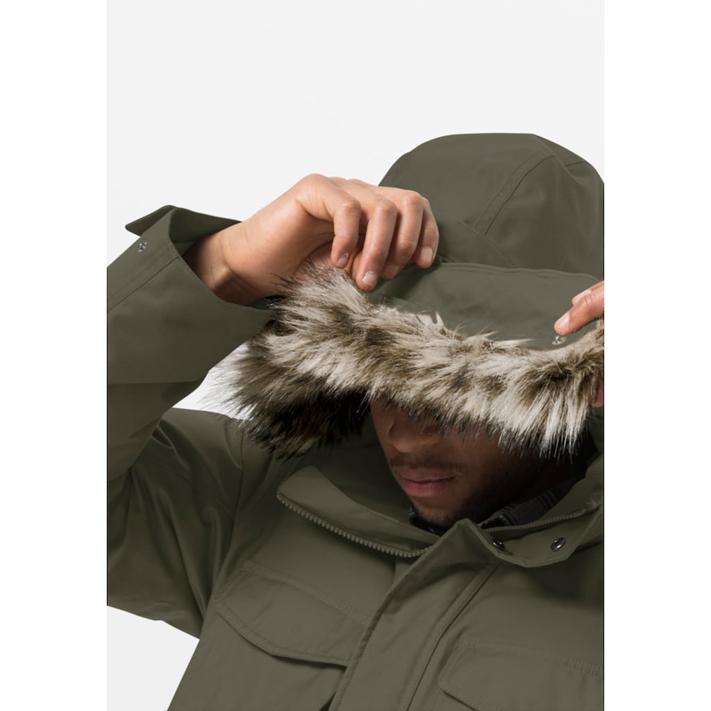 Jack Wolfskin Funktionsparka »WINTERFROST DOWN PARKA M«, mit Kapuze