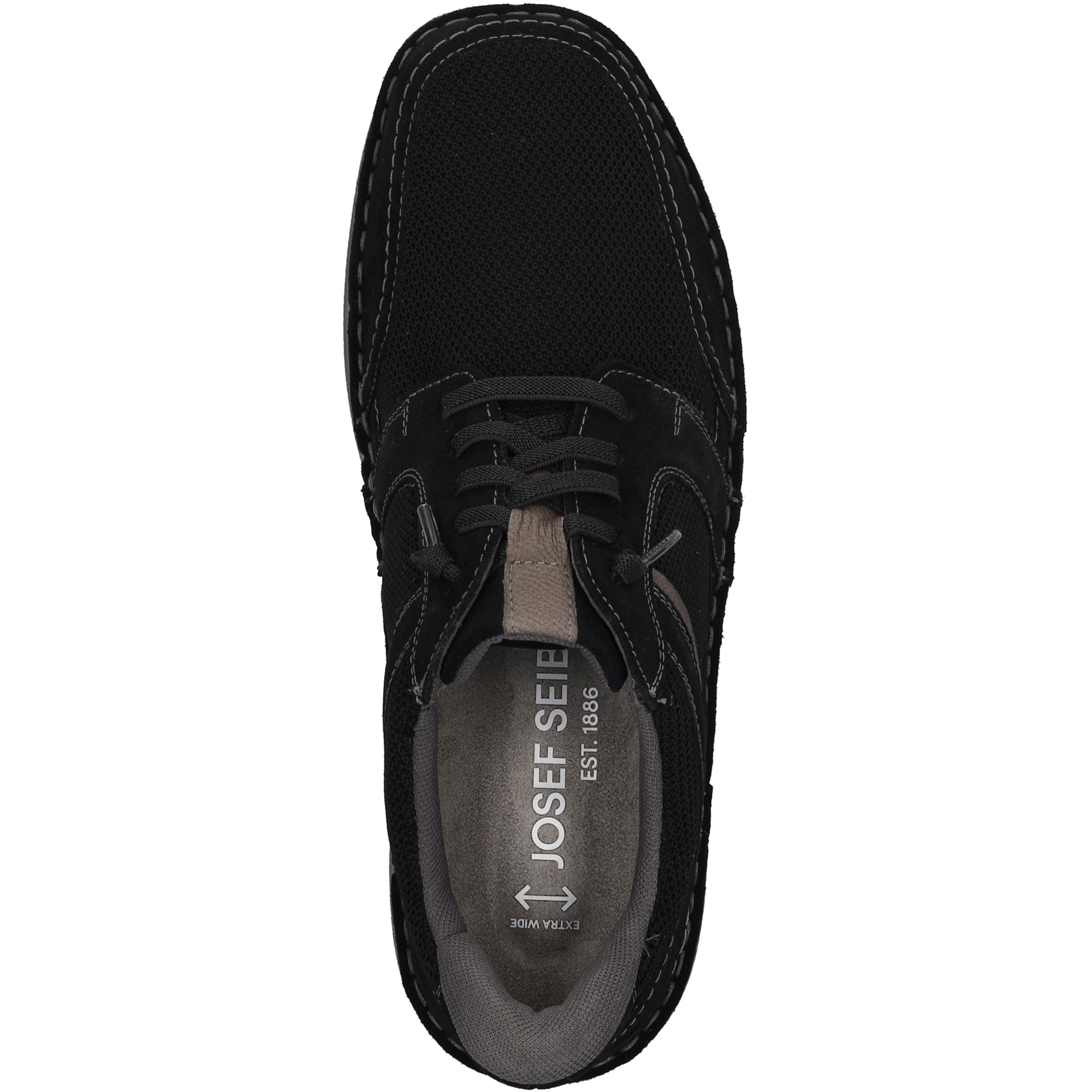 Josef Seibel Schnürschuh »New Anvers 24, schwarz-kombi«