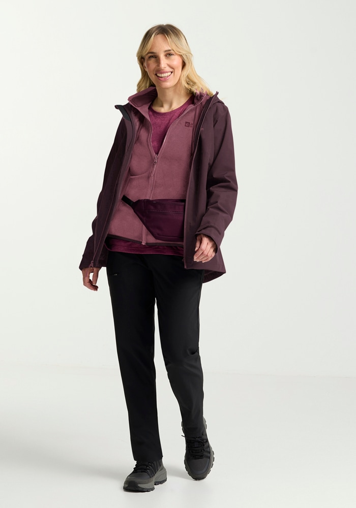 Jack Wolfskin 3-in-1-Funktionsjacke »MOONRISE 3IN1 JKT W«, mit Kapuze