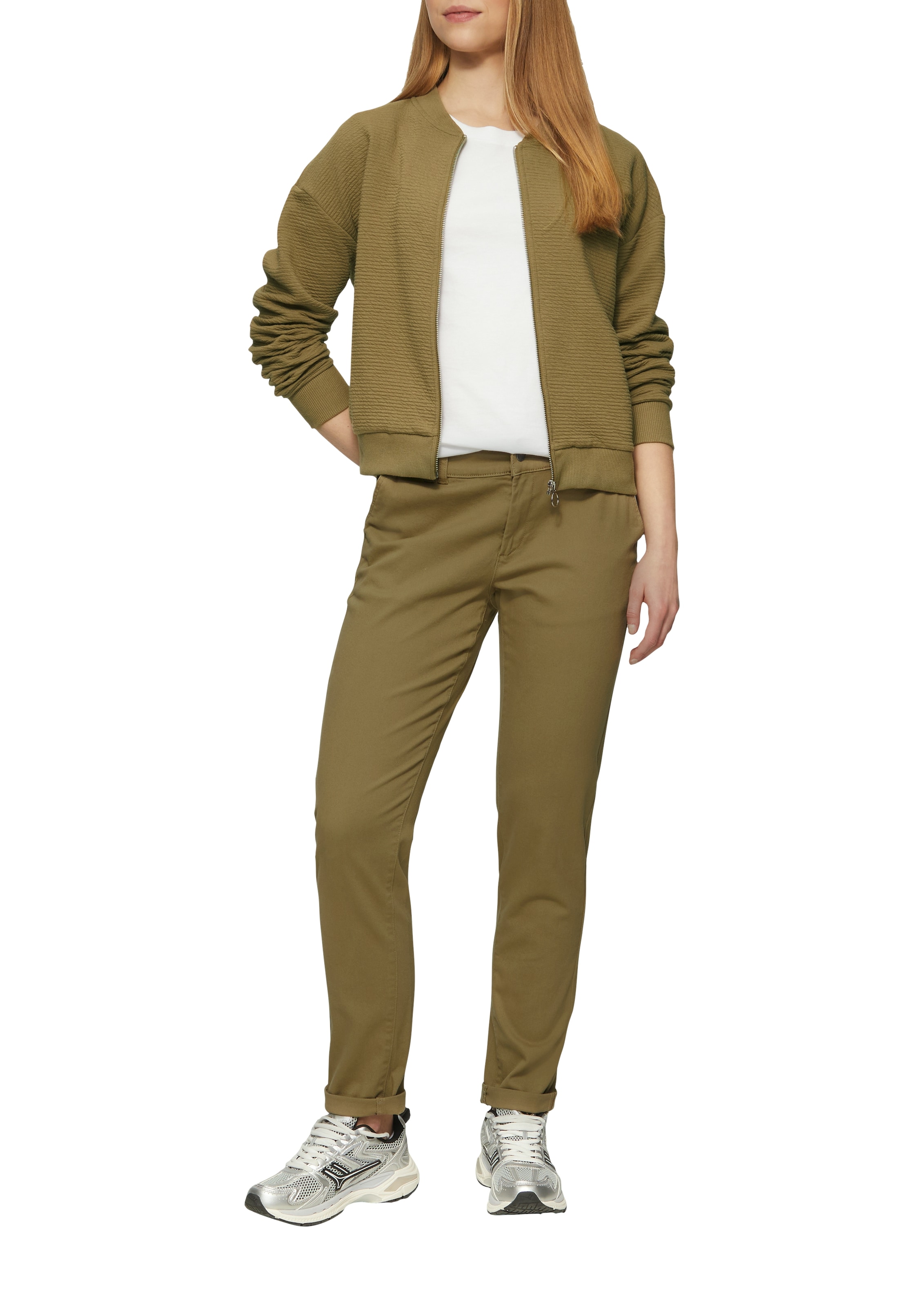 QS Chinohose, aus Baumwollstretch