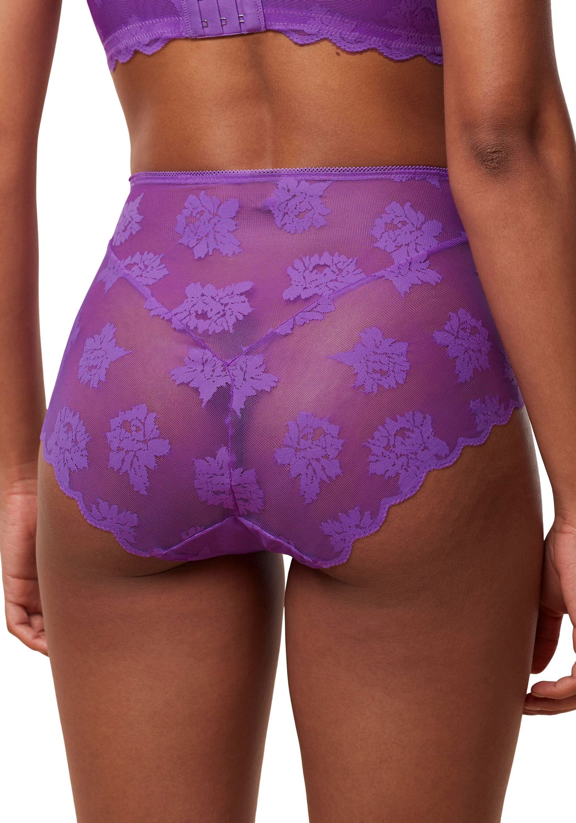 Triumph High-Waist-Panty »Amourette 300 Design Hoher florales kaufen Summer«, bei OTTO Beinausschnitt