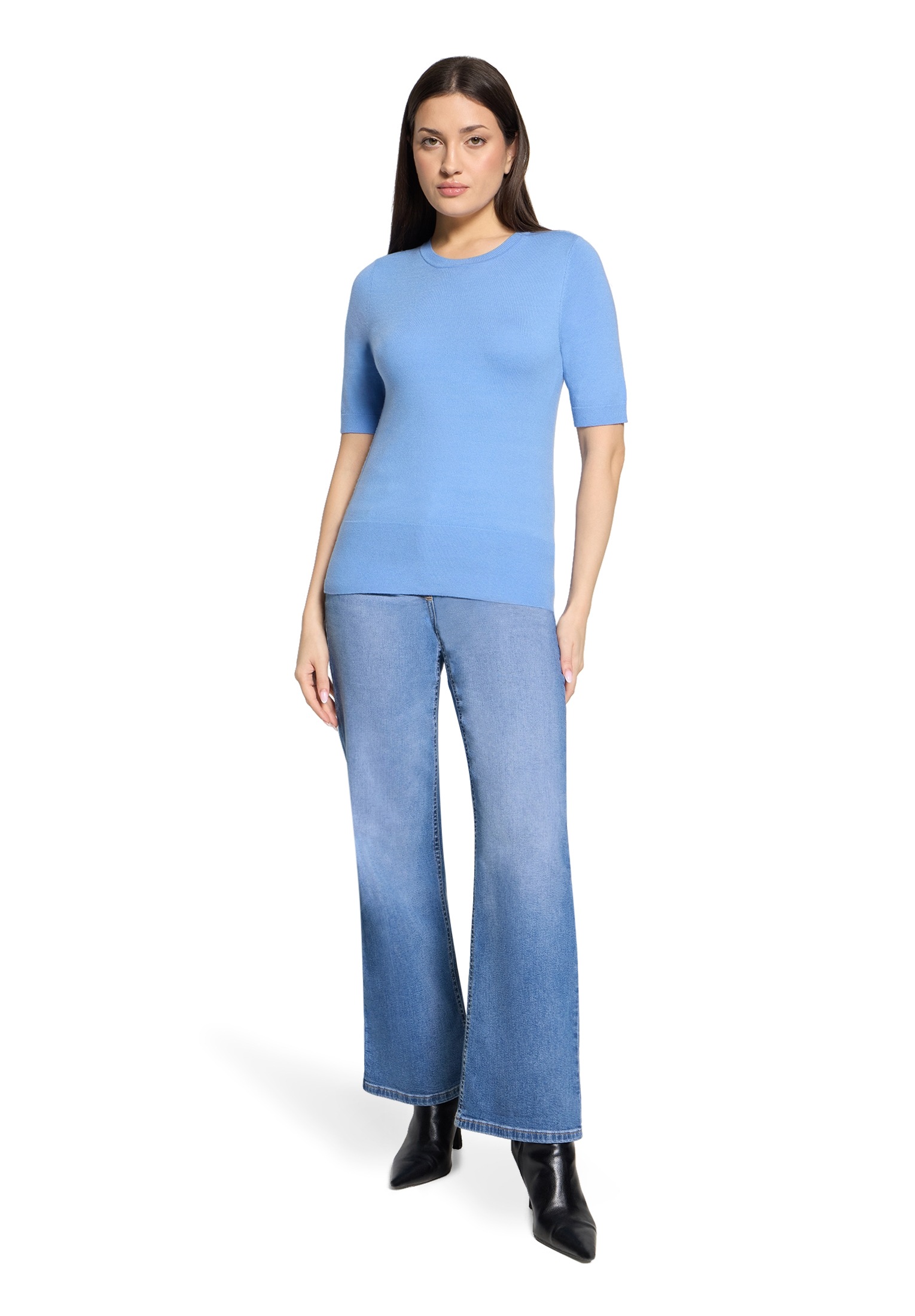 Betty Barclay Rundhalspullover »Basic-Pullover kurzarm«