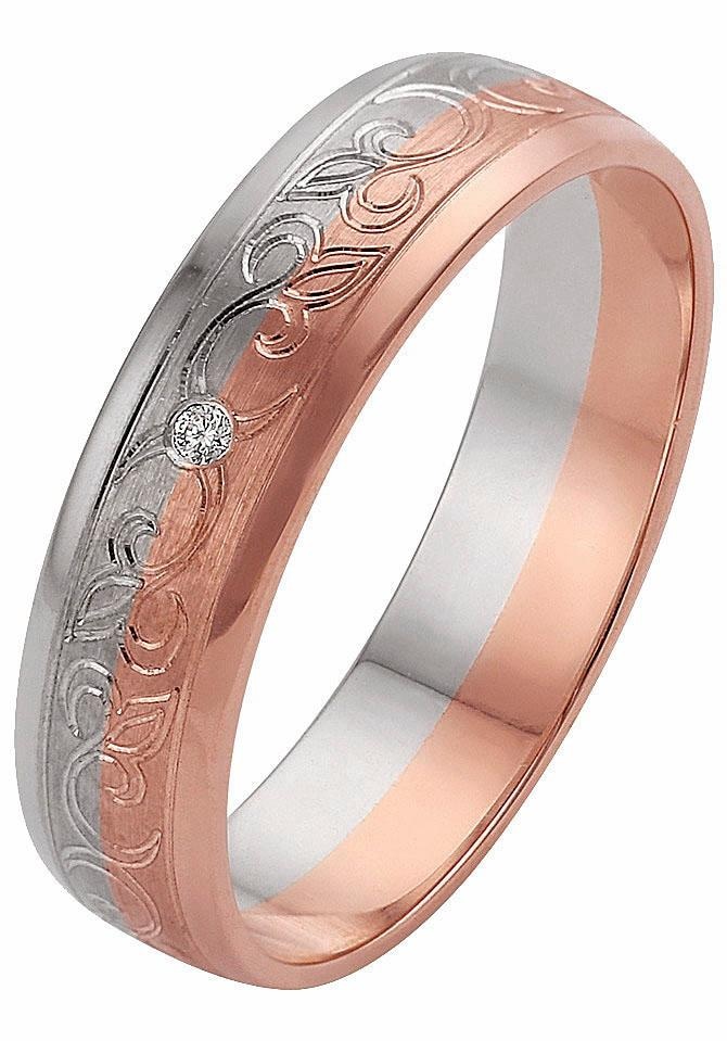 Firetti Trauring »Schmuck Geschenk Gold 375 Hochzeit Ehering "LIEBE" Ranke« Made in Germany, wahlweise mit oder ohne Brillant