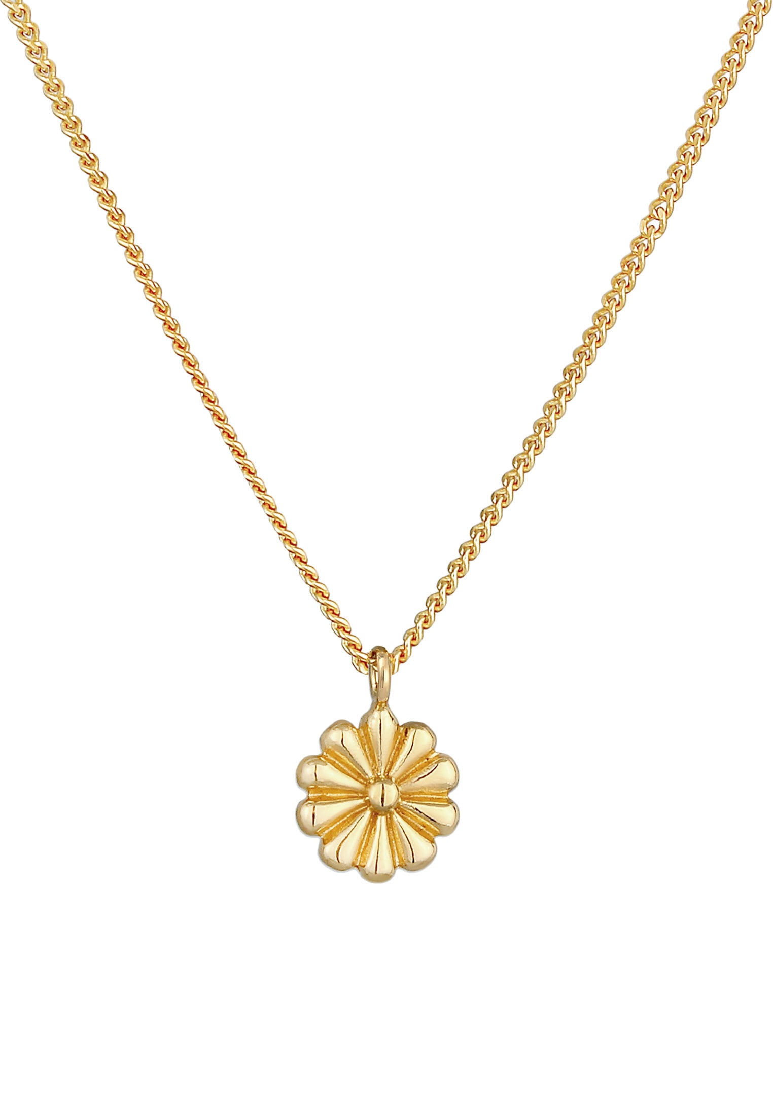 Elli Kette mit Anhänger »Halskette Blume Flower Floral 925 Silber«