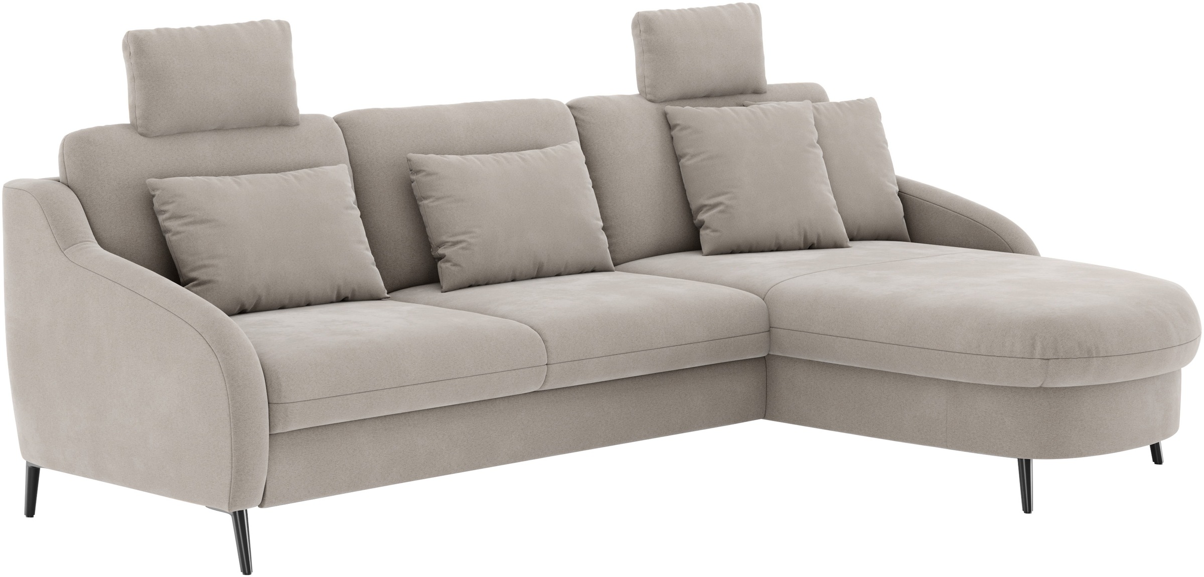 sit&more Ecksofa »Soul L-Form« wahlweise mit Bettfunktion
