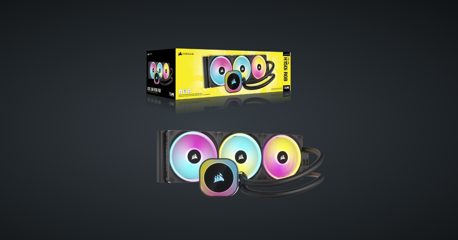 Corsair CPU Kühler »iCUE LINK H150i RGB AIO, 360mm Radiator«