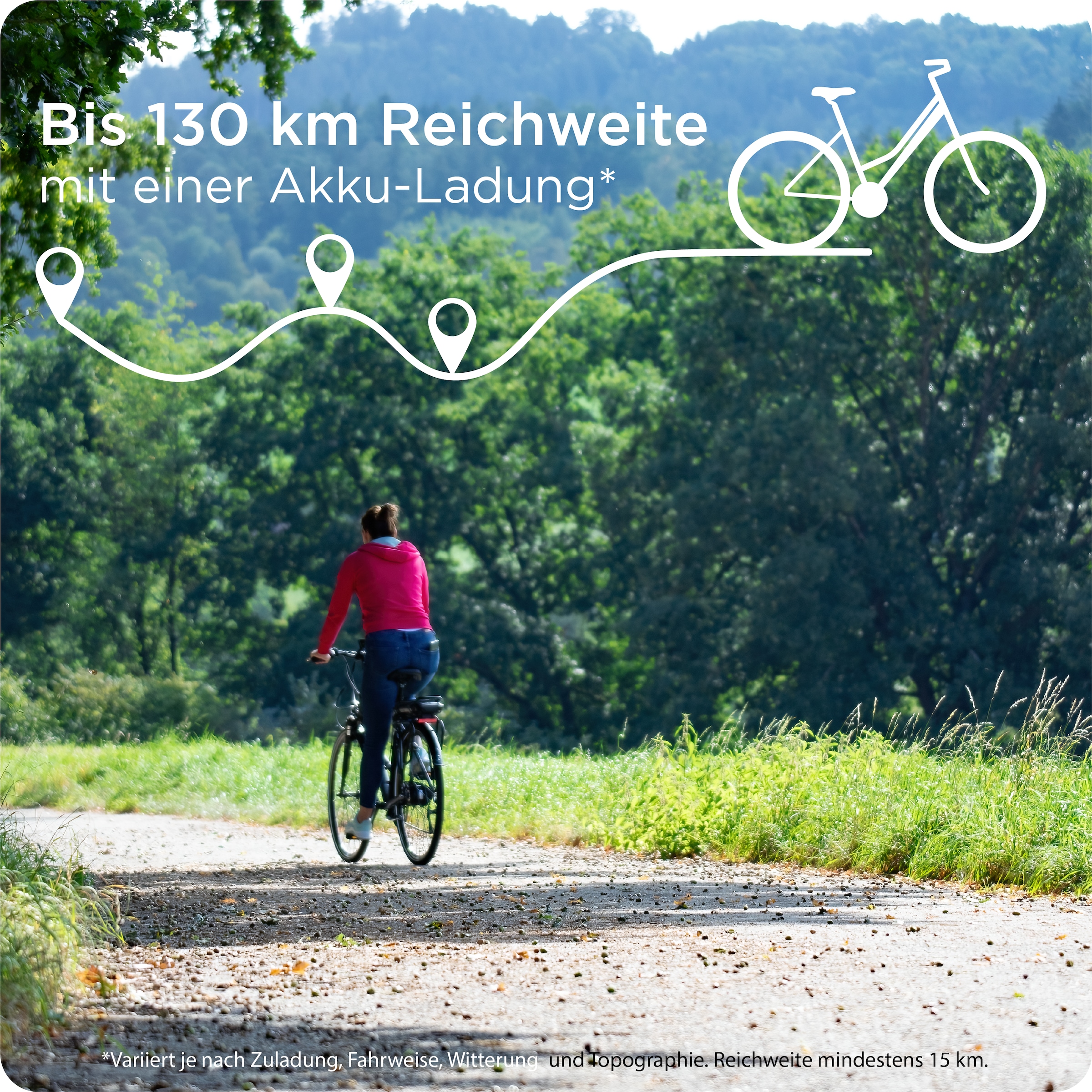 Zündapp »Green 7.7 Damen« 21 Gang Shimano Tourney Schaltwerk Kettenschaltung Heckmotor 250 W Pedelec, Elektrofahrrad für Damen