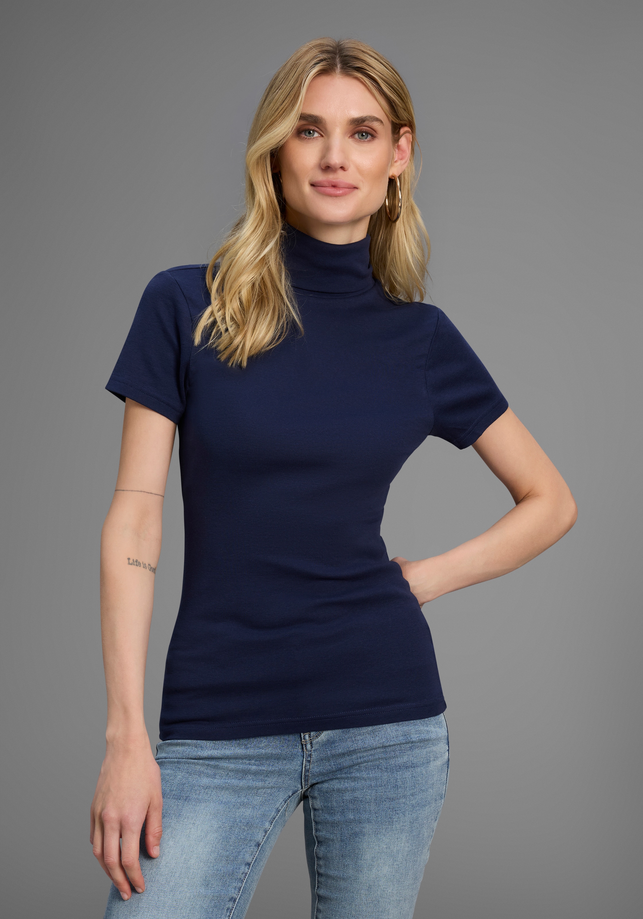 Flashlights Rollkragenshirt 2er-Pack,  eng geschnitten,  aus elastischem Material,  im 2er-Pack