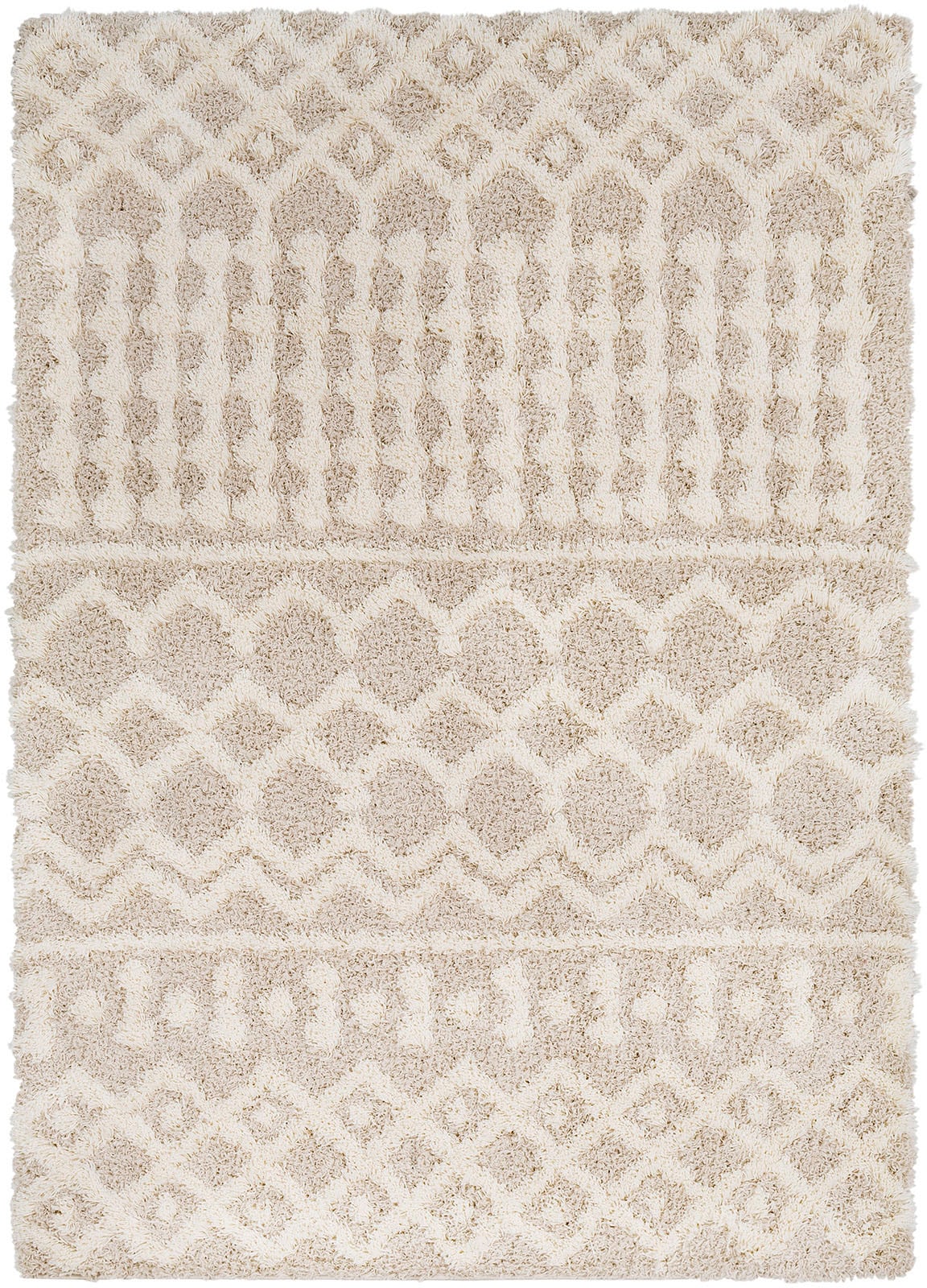 Surya Hochflor-Teppich »DUBAI«, rechteckig, 52 mm Höhe, Shaggy Hochflorteppich, Flauschiger, Boho Wohnzimmerteppich/Läufer