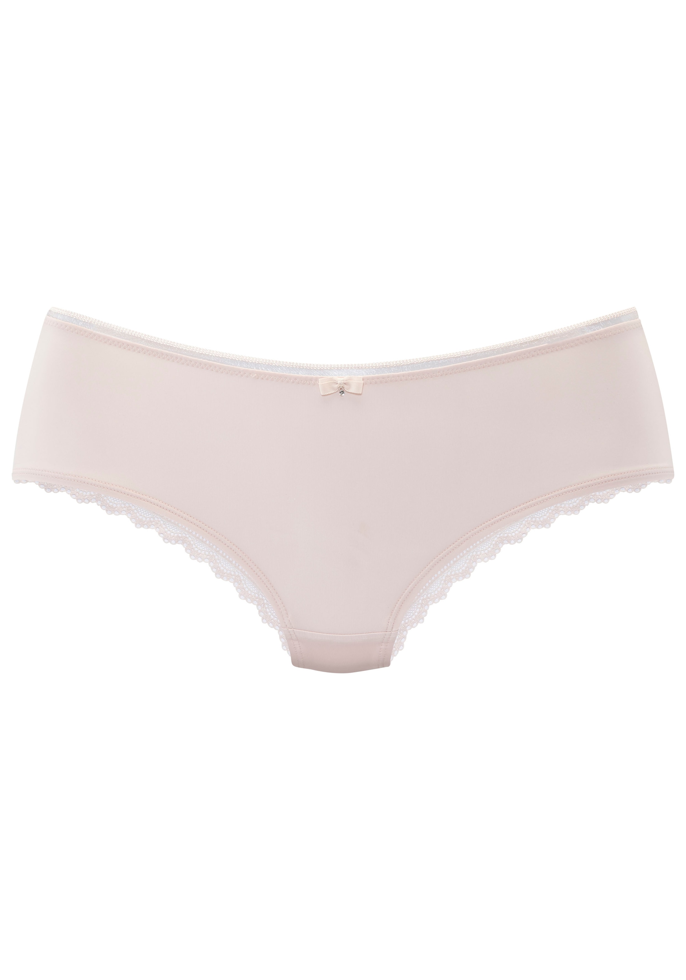 LASCANA Panty »Tiziana«, mit modischer Zierkante und hübschen Accessoires