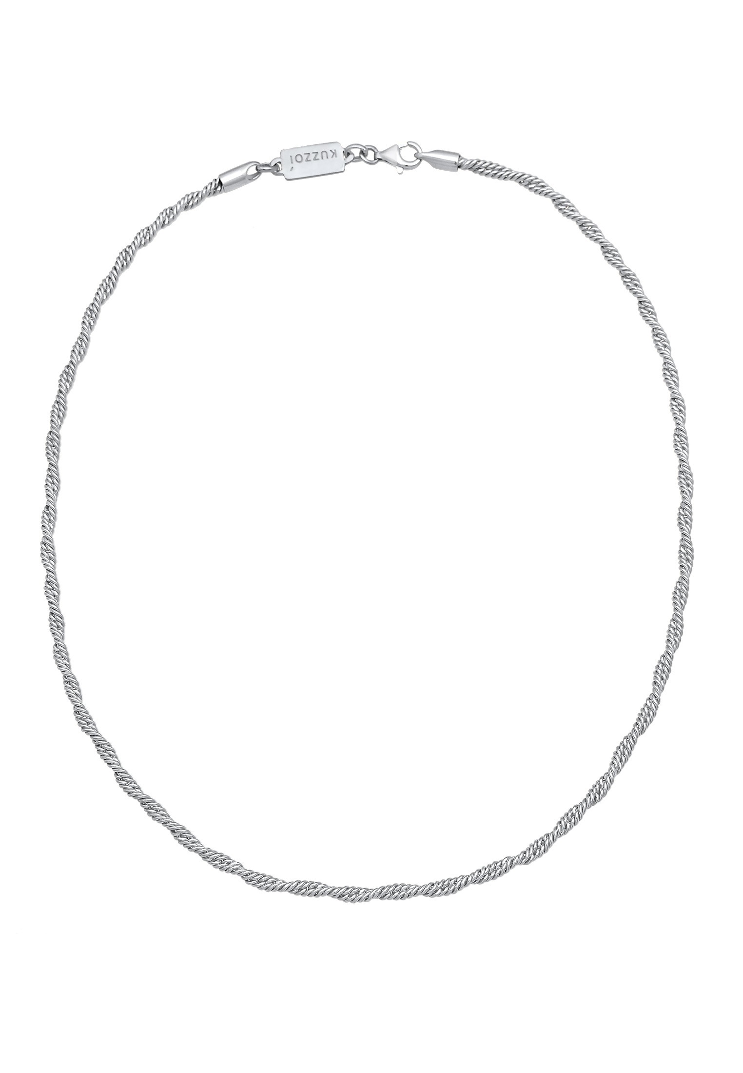 Kuzzoi Silberkette »Halskette Herren Basic Kordelkette Gedreht 925 Silber«
