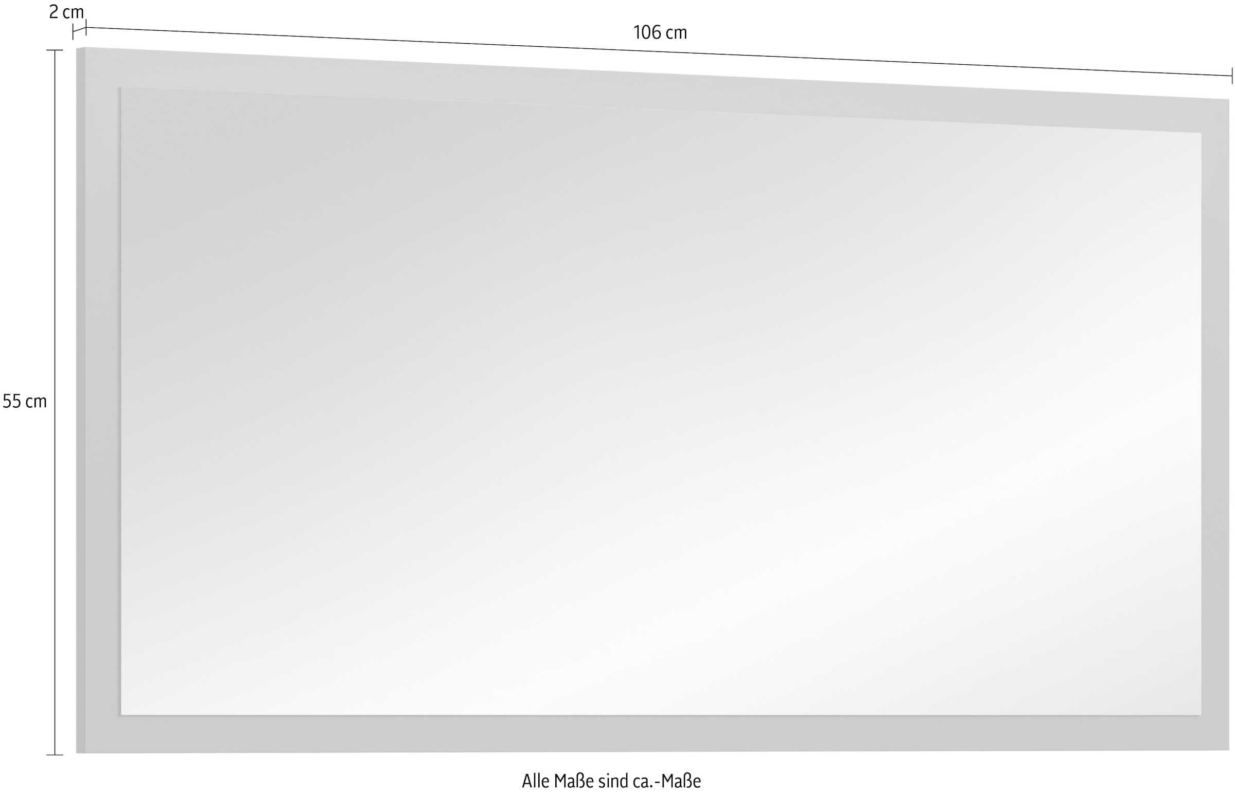 INOSIGN Spiegel »TATIO,106x55x2 cm, große Spiegelfläche« Garderobenspiegel, Flurspiegel