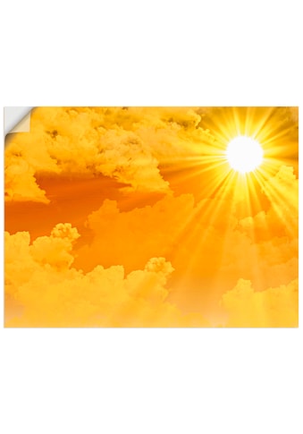 Wandbild »Warme Sonnenstrahlen«, Himmel, (1 St.), als Leinwandbild, Poster,...