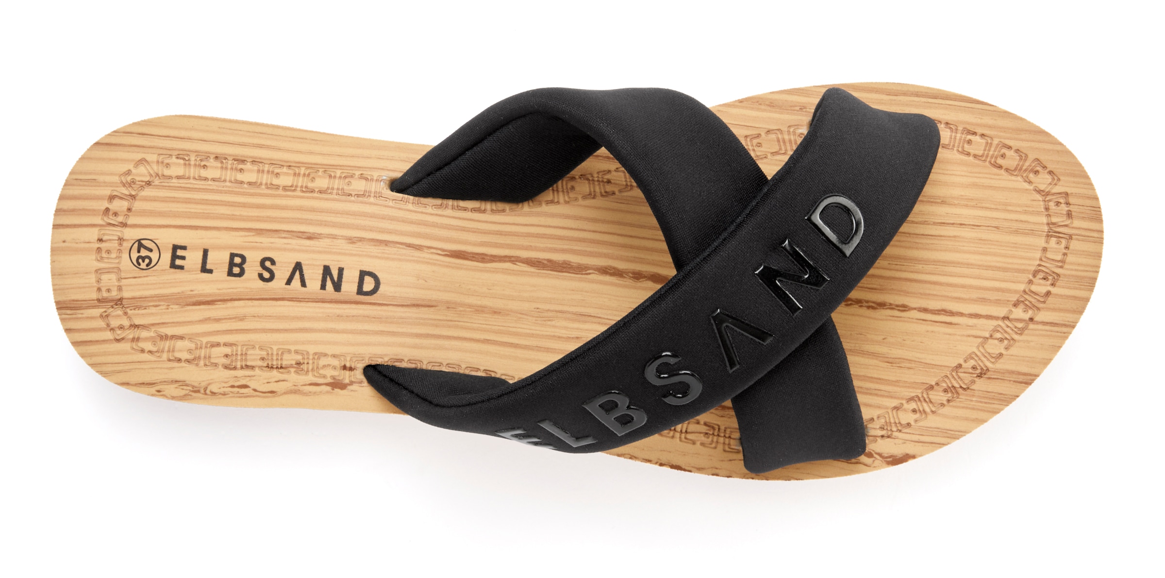 Elbsand Badepantolette »Badeschuhe, Badeschlappe, Sandale, Sommerschuh, Pantolette,Badelatsche«  Zehentrenner mit wasserabweisender und ultraleichter Sohle VEGAN