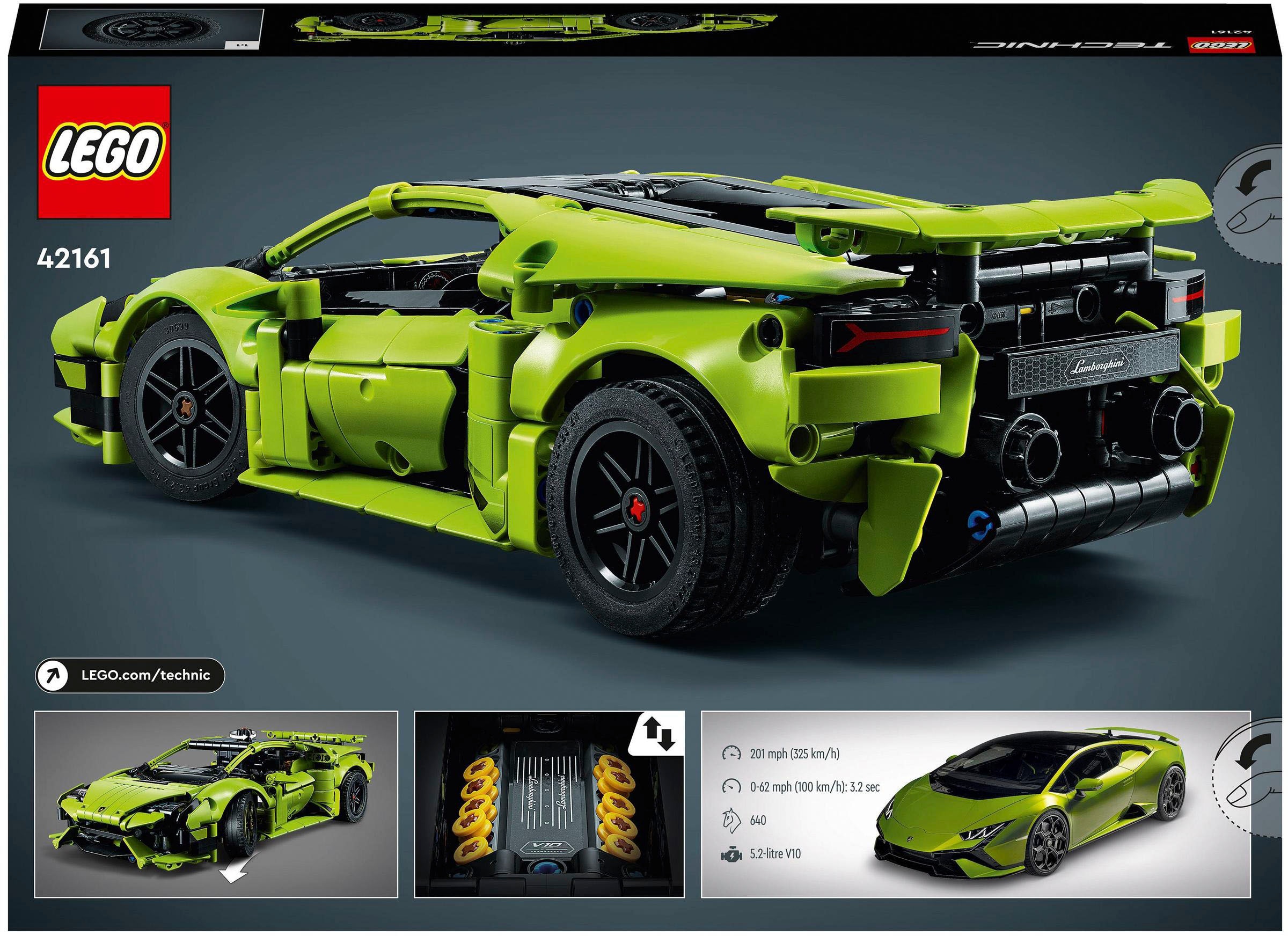 LEGO® Konstruktionsspielsteine »Lamborghini Huracán Tecnica (42161), LEGO® Technic«, (806 St.), Made in Europe