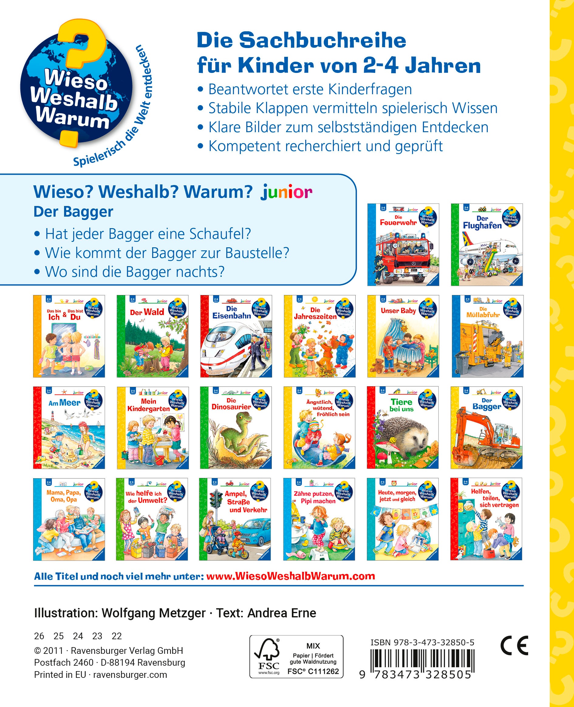 Ravensburger Buch »Wieso? Weshalb? Warum? junior, Band 38: Der Bagger«