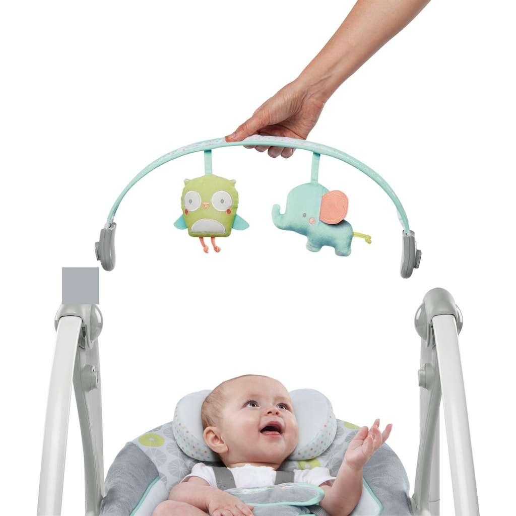 ingenuity Babyschaukel »Swing'n Go, Hugs & Hoots«, bis 9 kg, tragbar