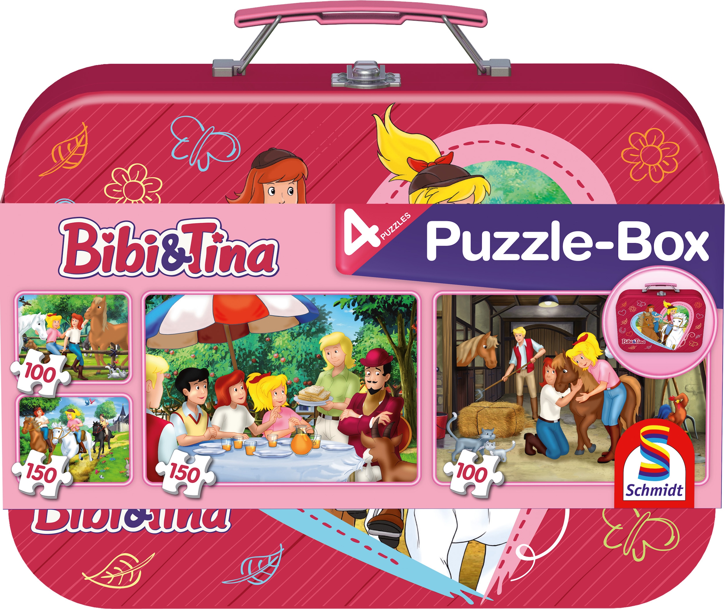 Schmidt Spiele Puzzle »Puzzlebox im Metallkoffer, Bibi + Tina«