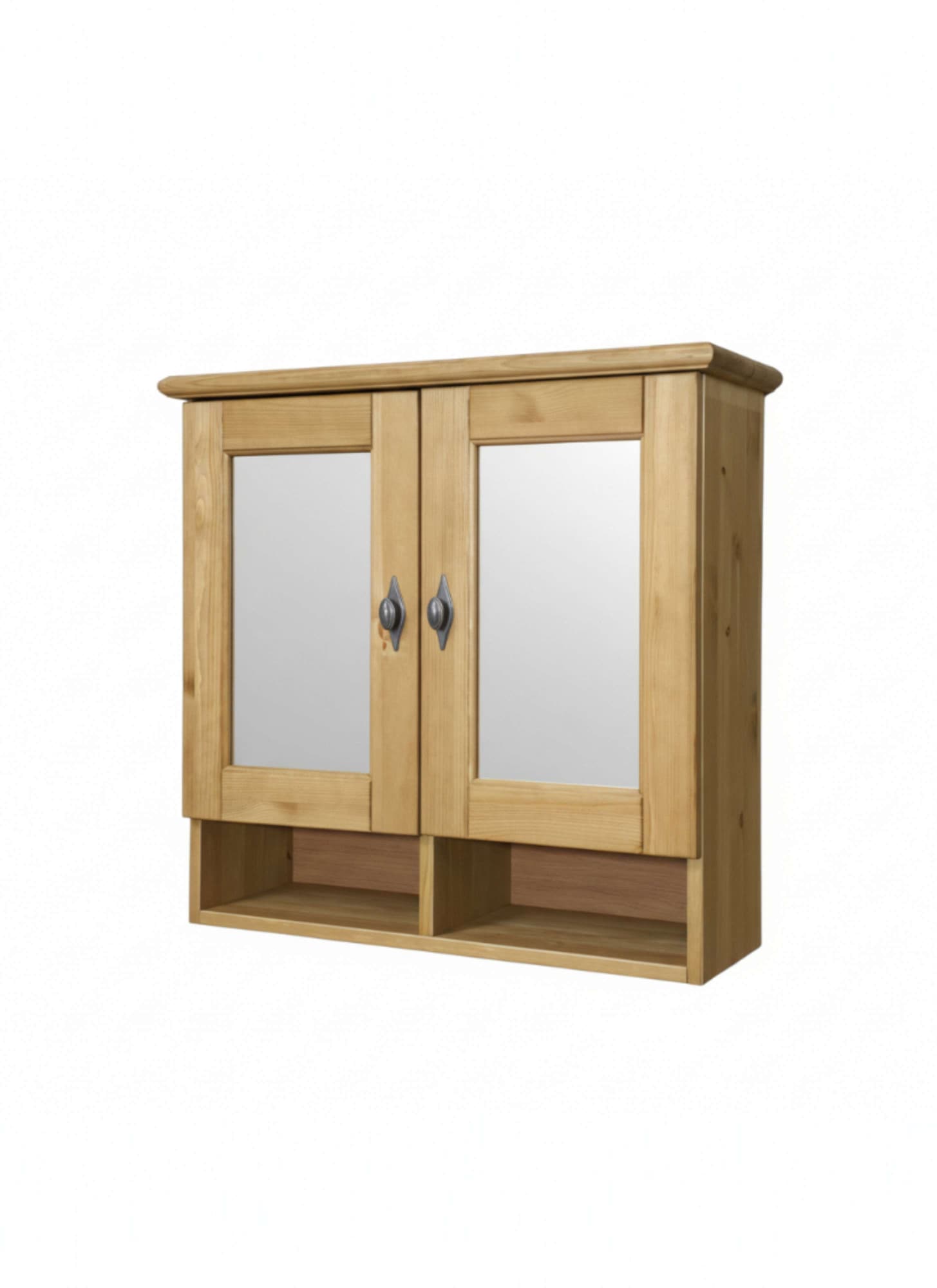 OTTO home Badezimmerspiegelschrank »Rauna« aus massiver Kiefer, Breite 64 cm, mit Spiegel, made in EU