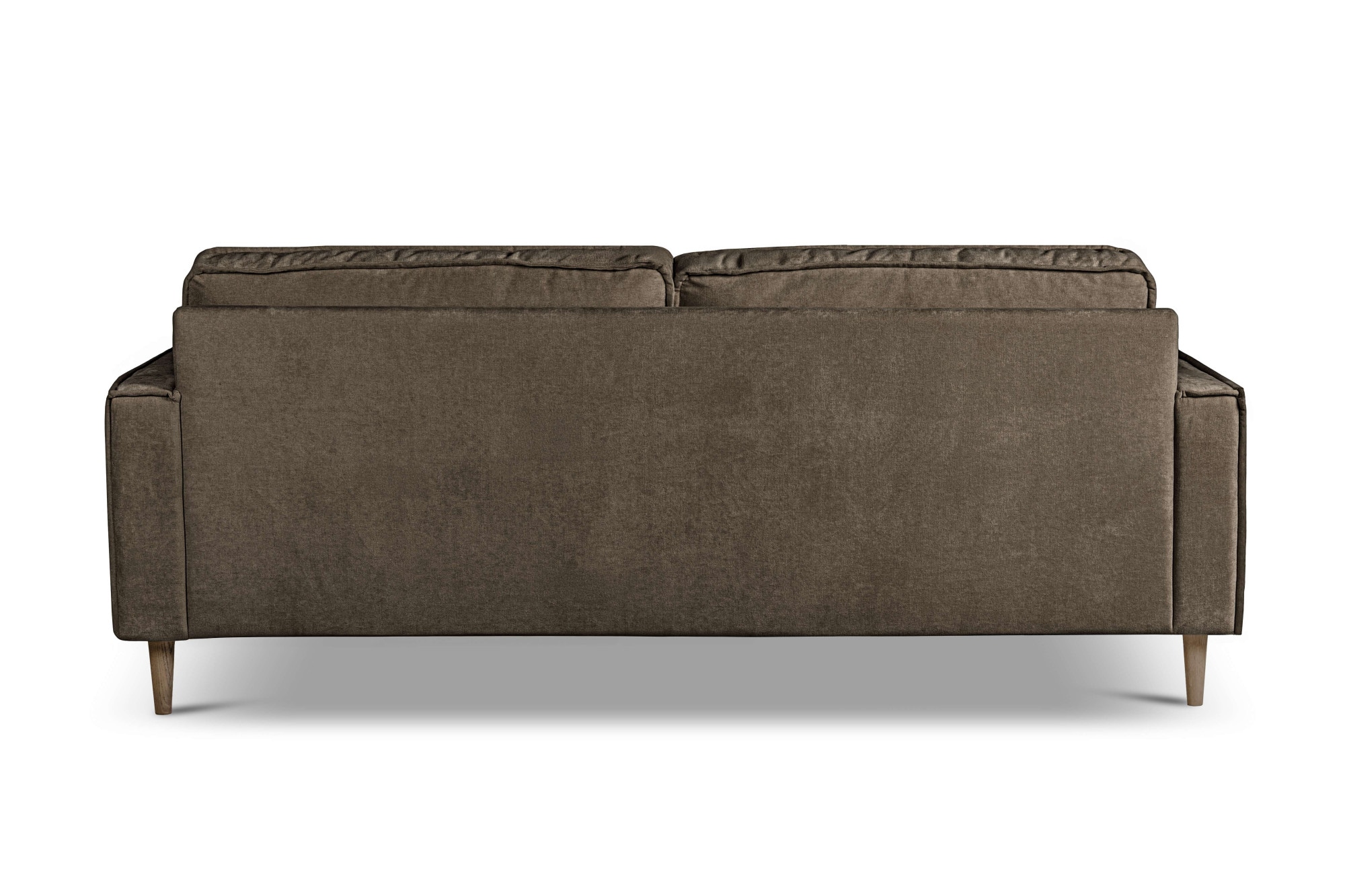 Home affaire 3-Sitzer »Pinto Skandi, 206 cm, Chenille, Struktur« mit Keder, Massivholzfüße Eiche geräuchert, Wellenunterfederung