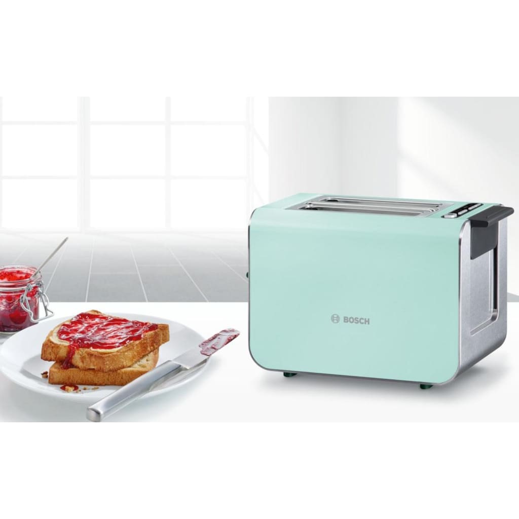 BOSCH Toaster »Styline TAT8612«, 2 kurze Schlitze, für 2 Scheiben, 860 W