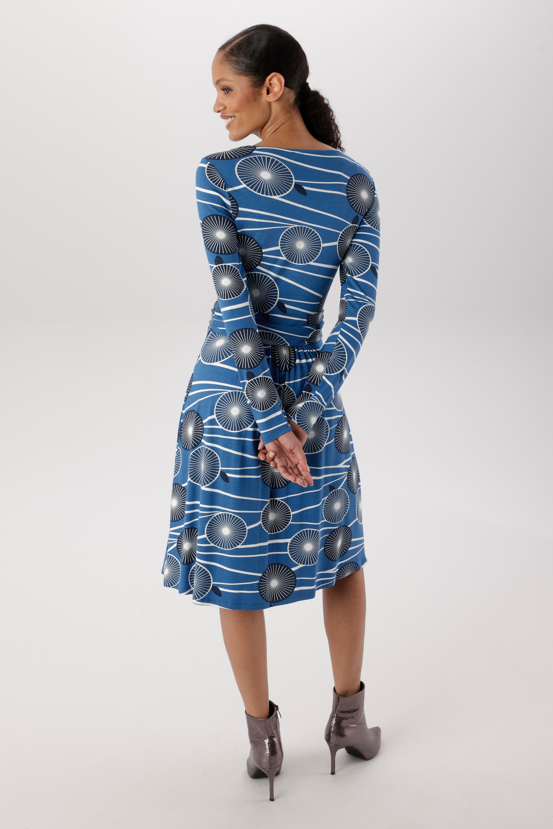 Aniston SELECTED Jerseykleid mit gerafften Taillenbund - NEUE KOLLEKTION