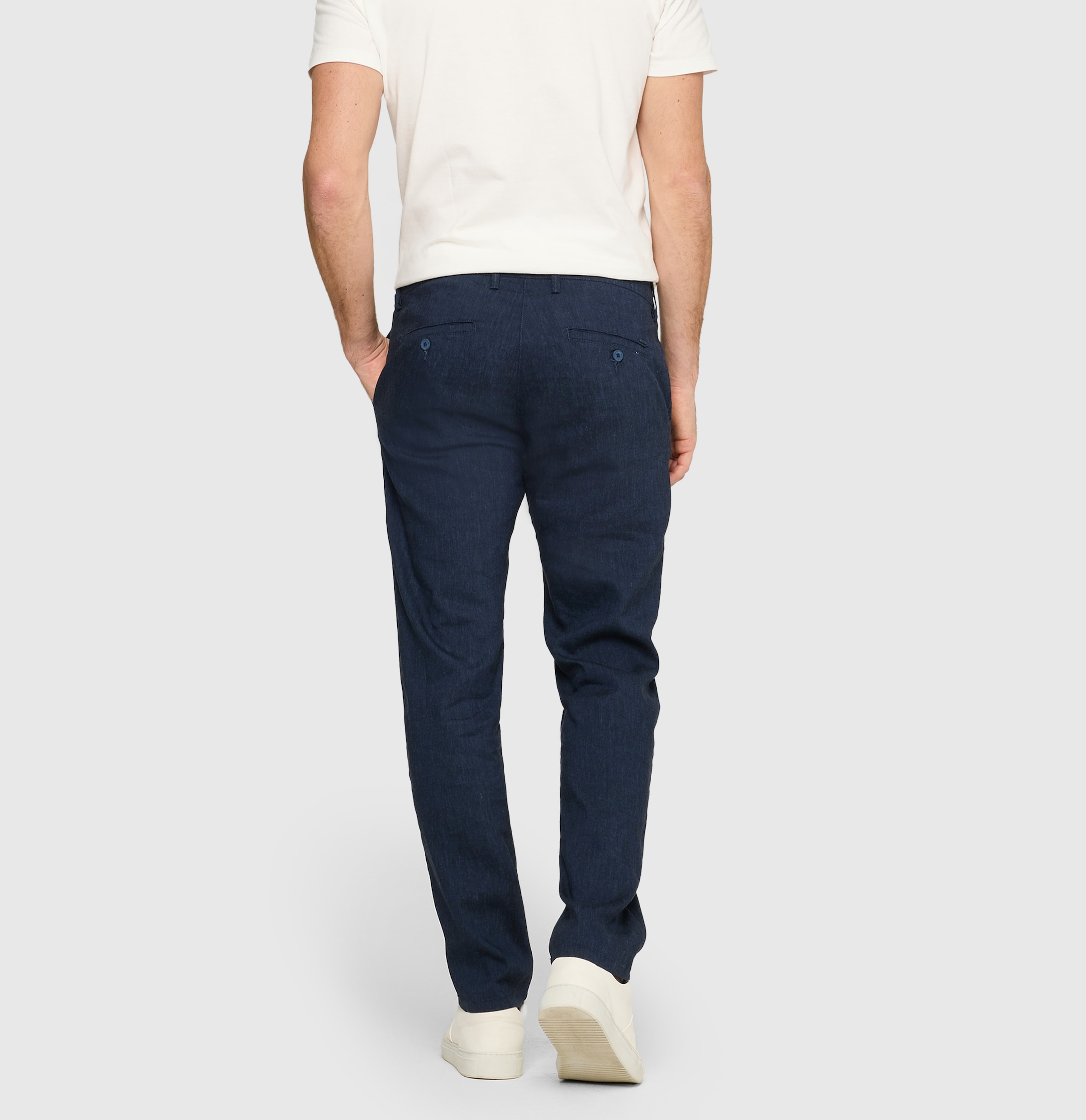MAC Chinohose »Lennox Sport«  Leinenstruktur