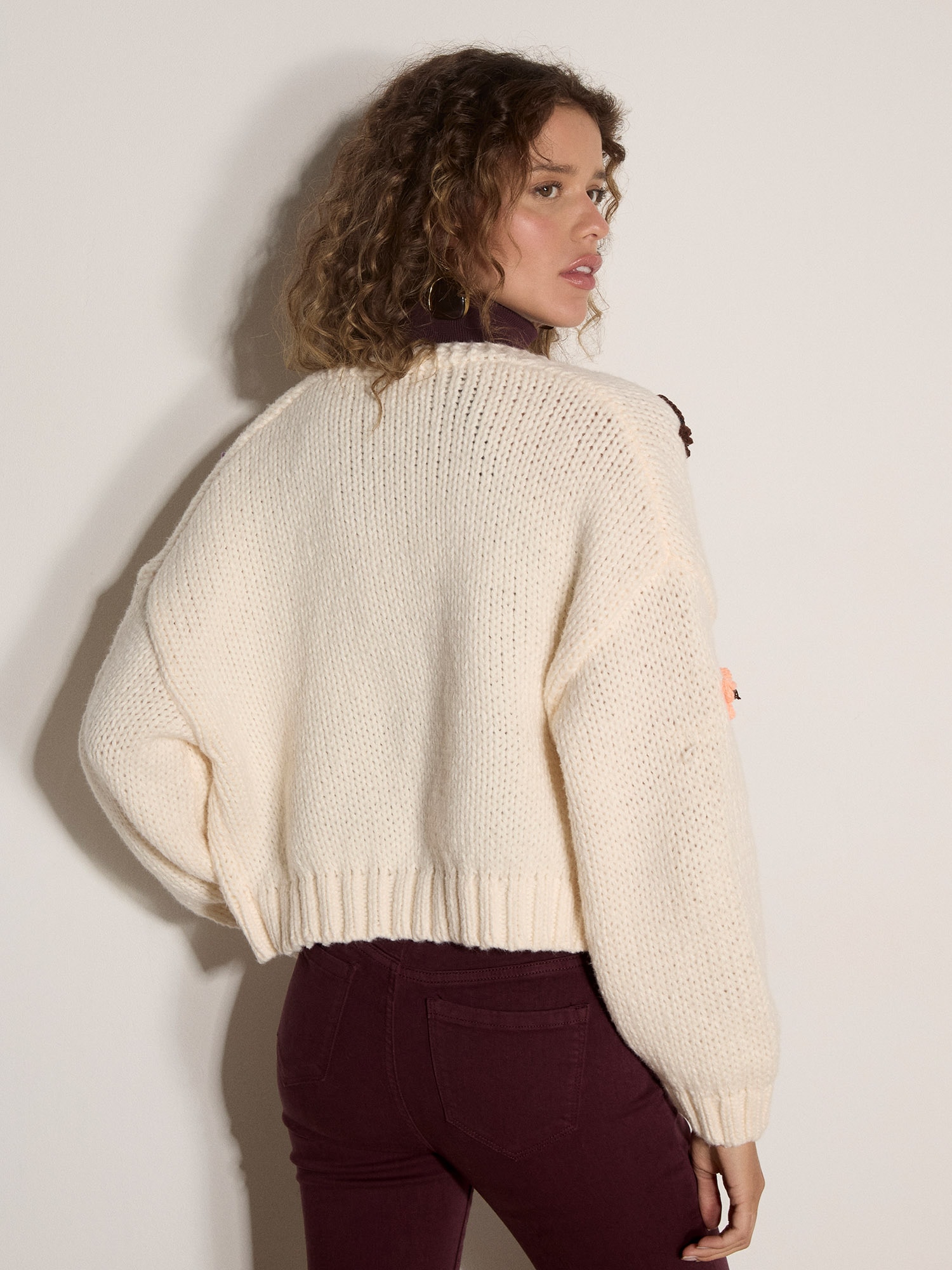 Apricot Cardigan »Cardigan mit Schmetterlingsapplikationen« mit Ballonärmeln