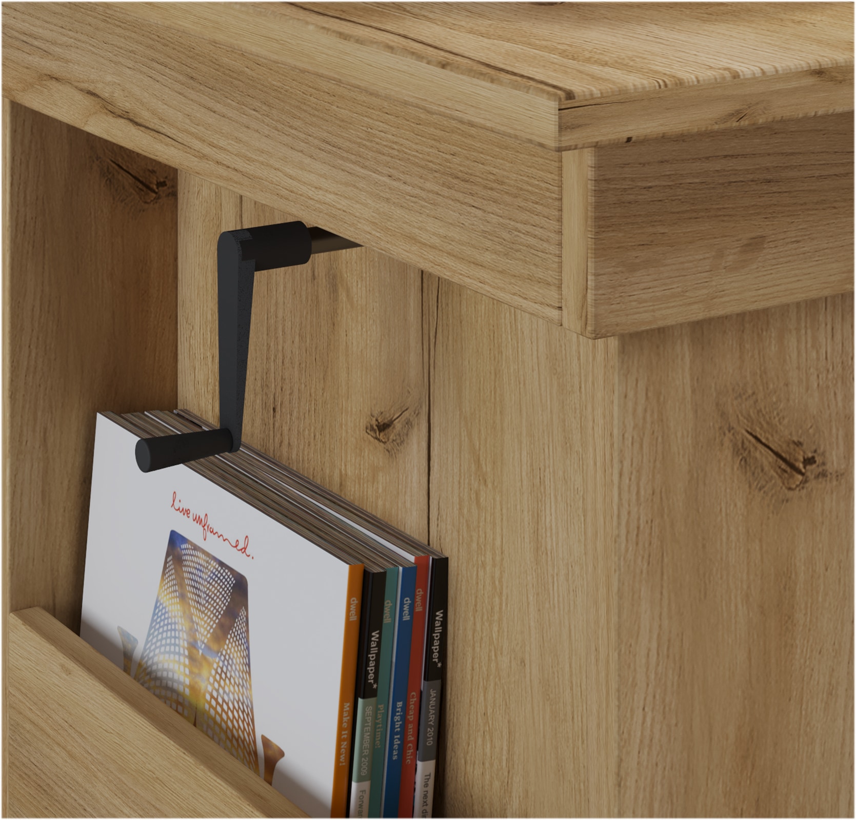 VCM Beistelltisch »Holz Couchtisch Kobila höhenverstellbar ausziehbar«