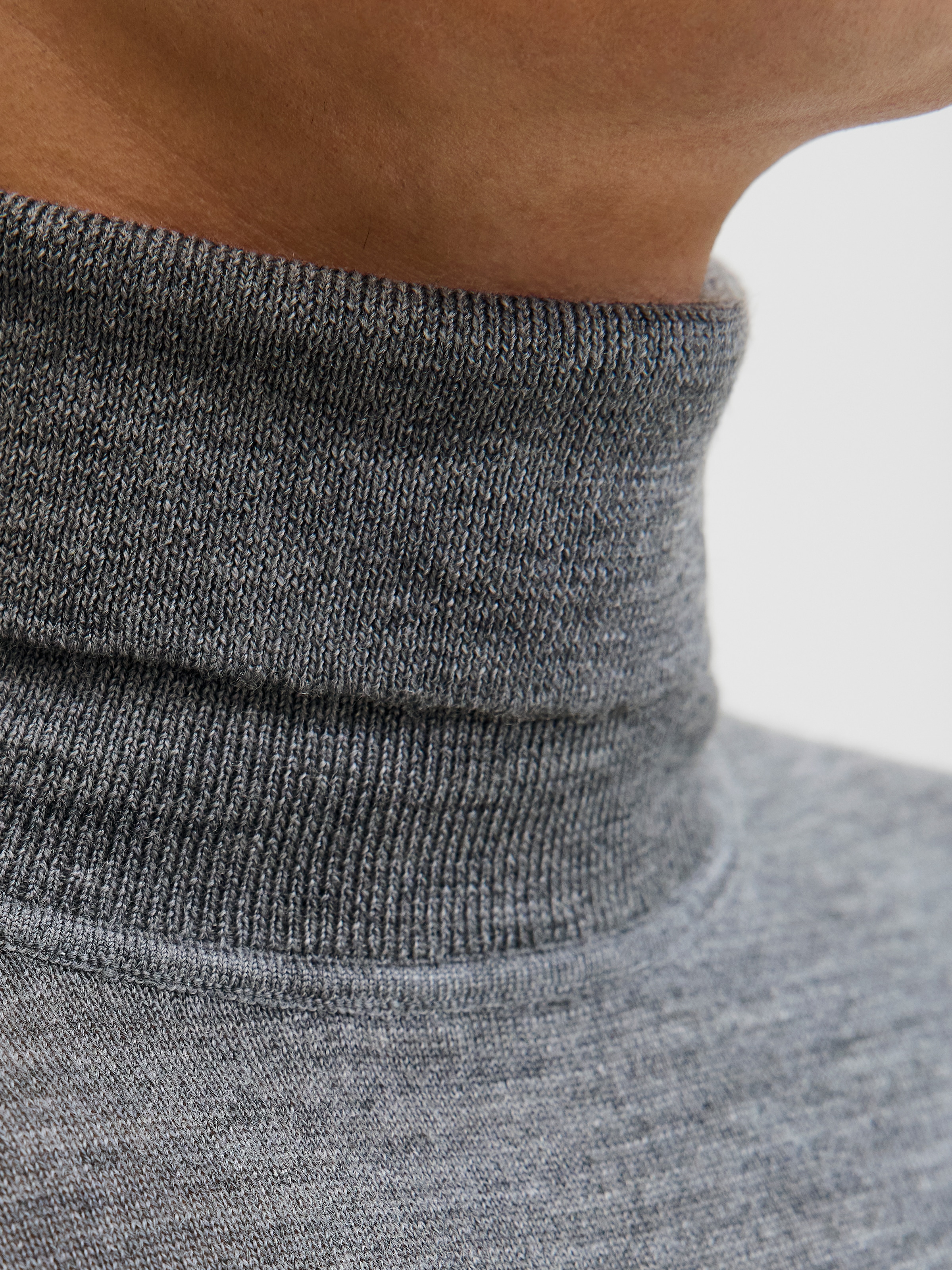 Jack & Jones Rollkragenpullover »JPRBLAMERINO KNIT ROLL NECK« Wolle, regular fit