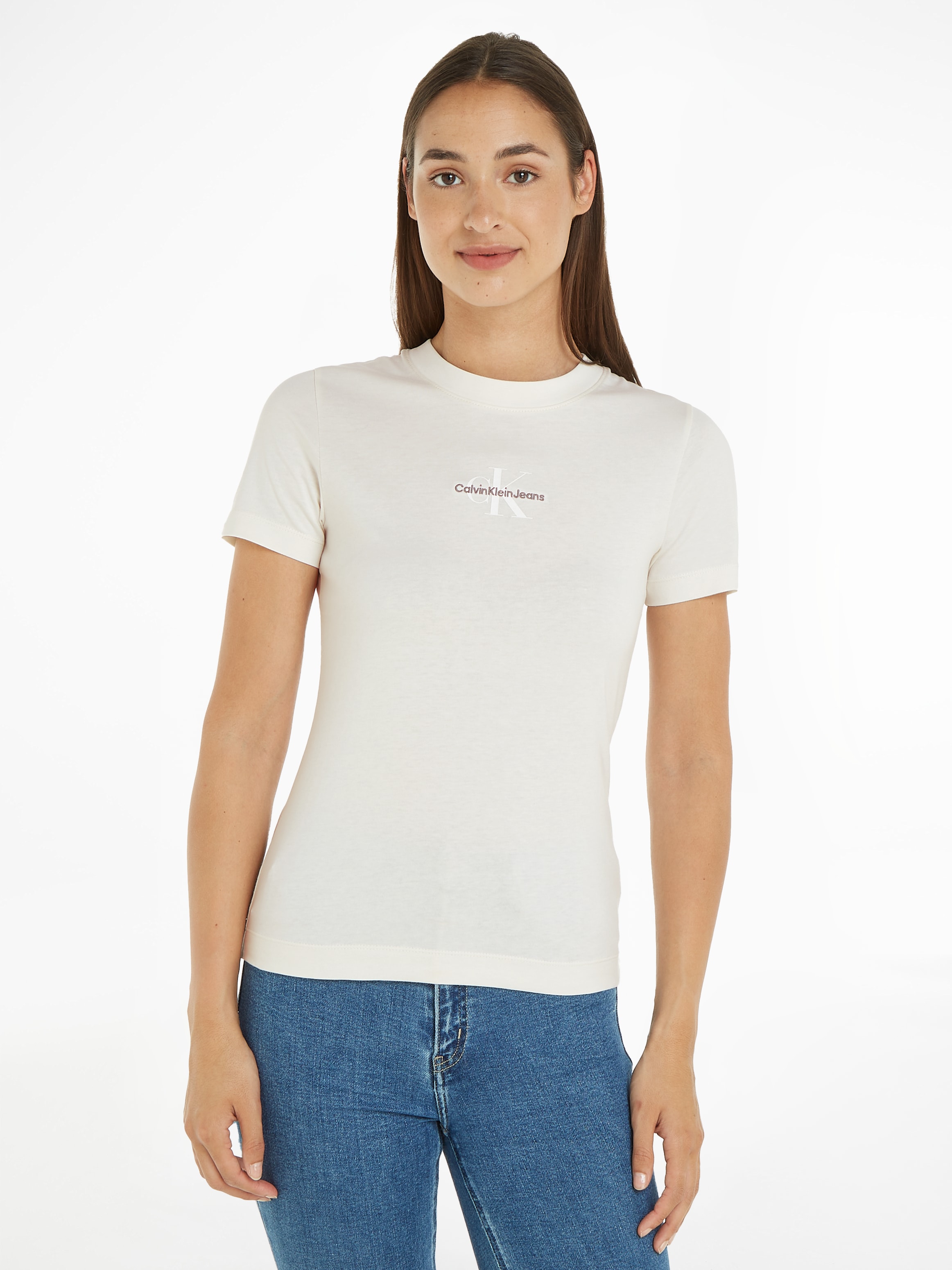 Calvin Klein Jeans T-Shirt »MONOLOGO mit FIT Logodruck bei TEE«, SLIM OTTO