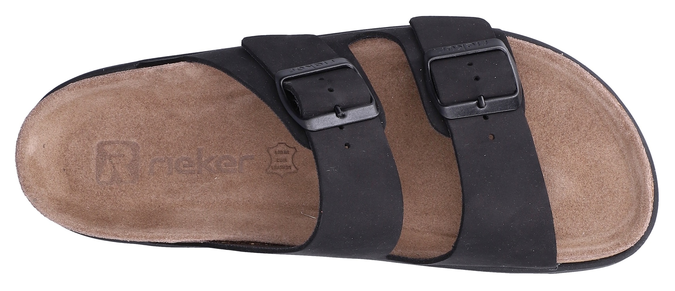 Rieker Pantolette  Hausschuh, Sommerschuh, Strandschuh, Zweischnaller mit Softfußbett