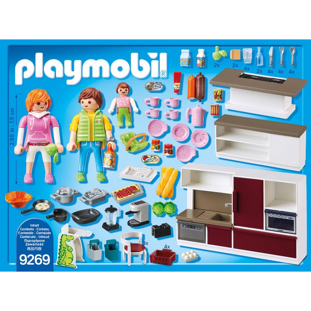 Playmobil® Konstruktions-Spielset »Große Familienküche (9269), City Life«