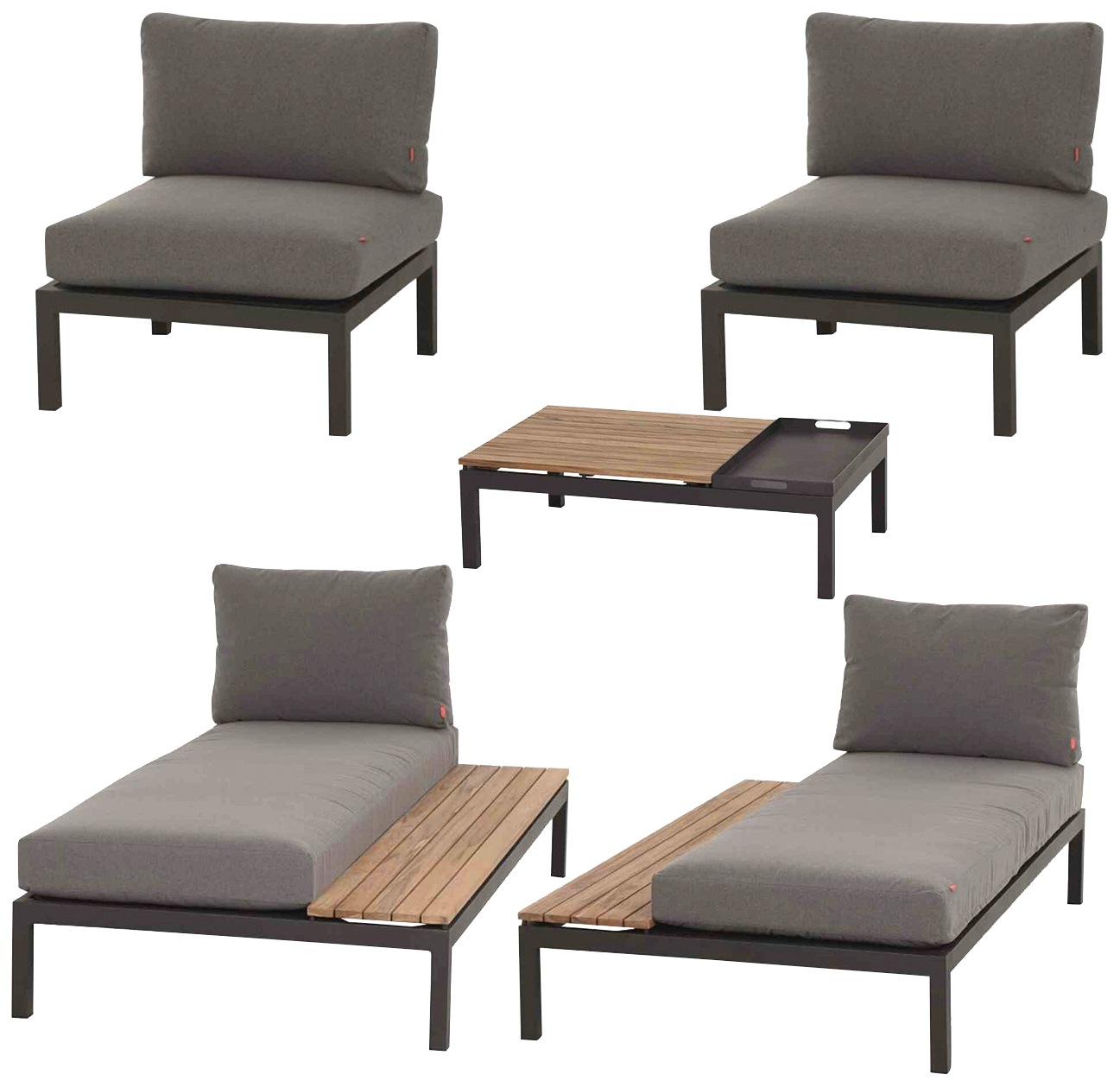 Siena Garden Garten-Essgruppe »Alvida« 5 Stk. tlg.