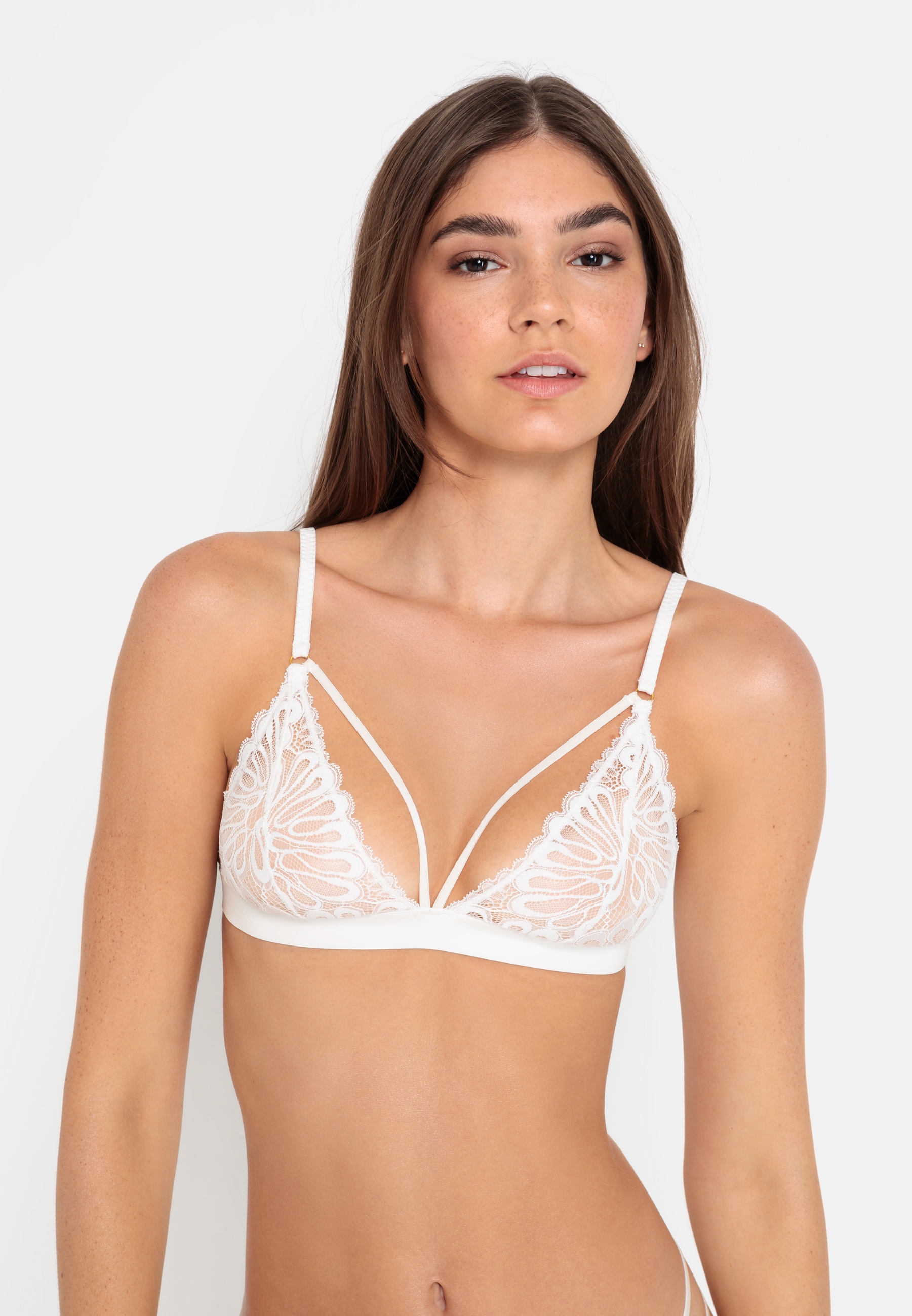 LSCN by LASCANA Bralette, aus blättriger Spitze