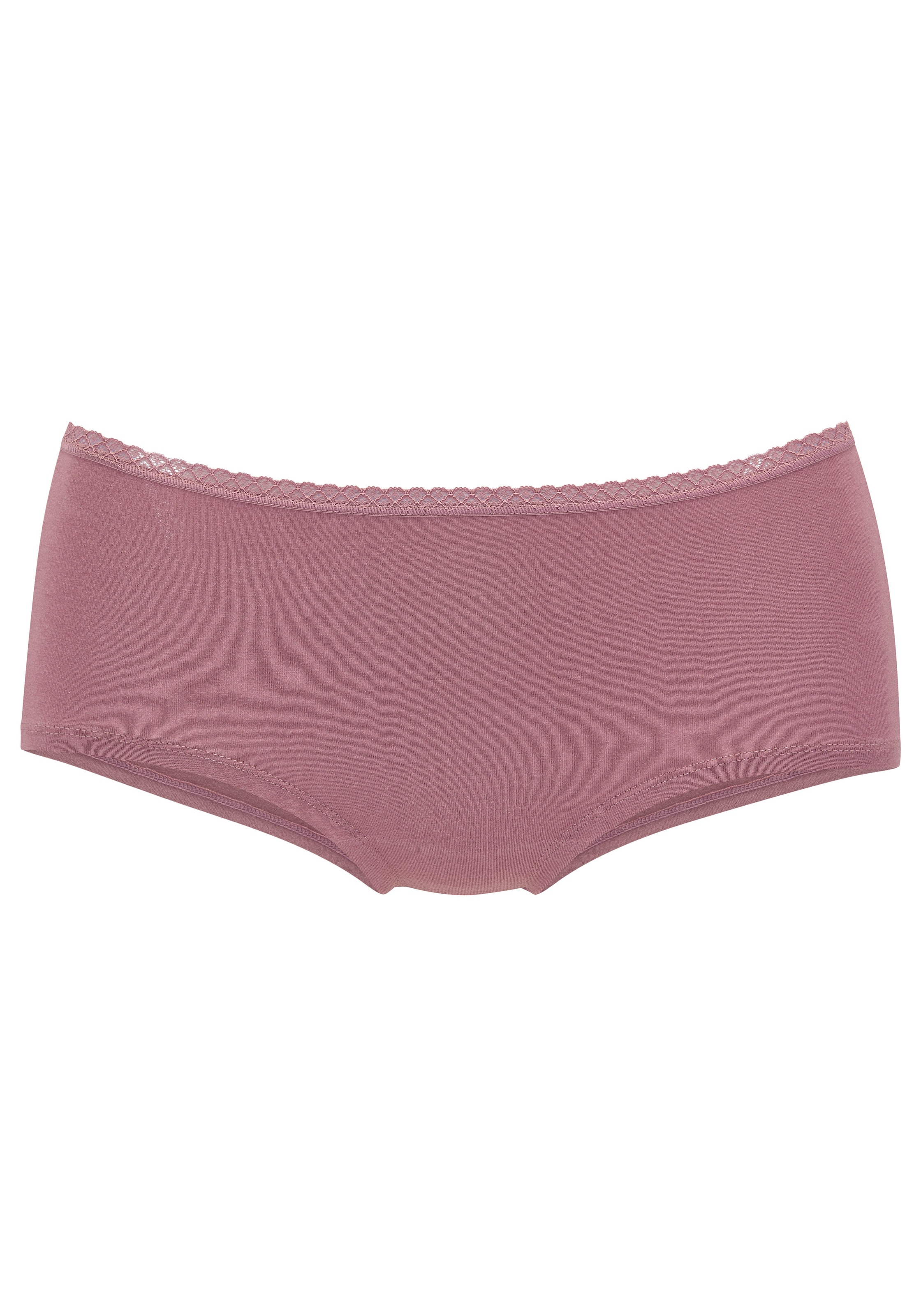 Vivance Panty 7er-Pack,  aus weicher Baumwollqualität mit feiner Spitzeneinfassung